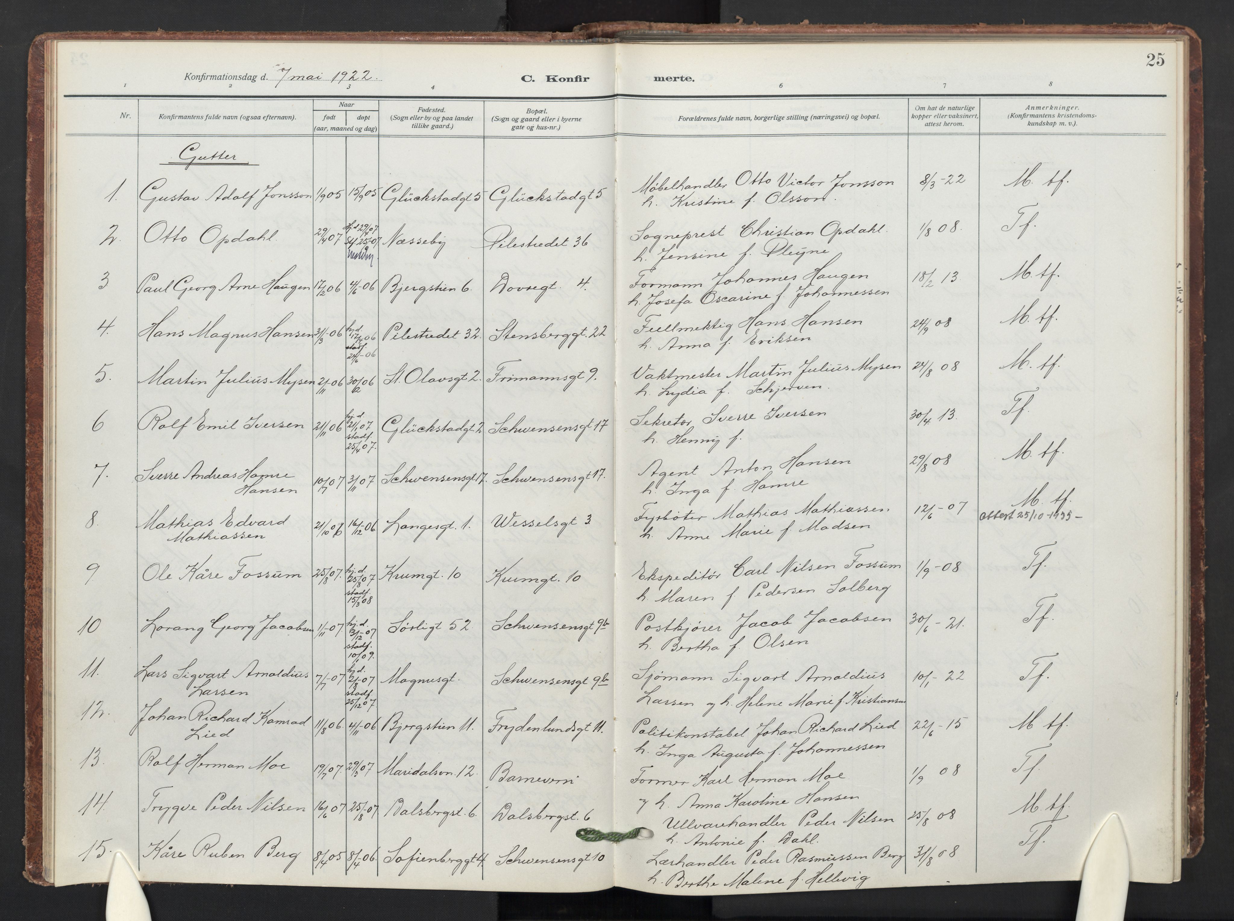 Markus prestekontor Kirkebøker, AV/SAO-A-10830/F/L0002: Ministerialbok nr. 2, 1917-1949, s. 25