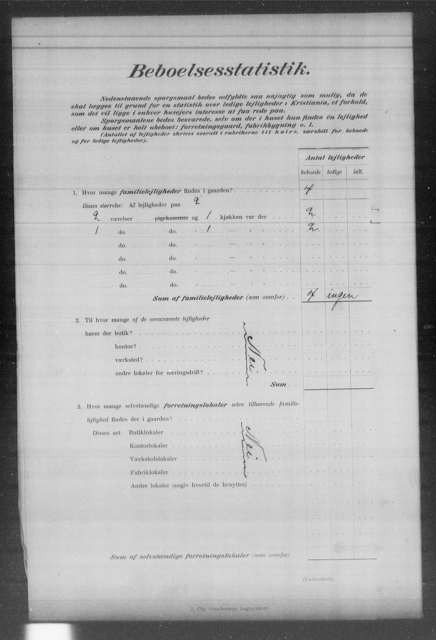 OBA, Kommunal folketelling 31.12.1903 for Kristiania kjøpstad, 1903, s. 6695