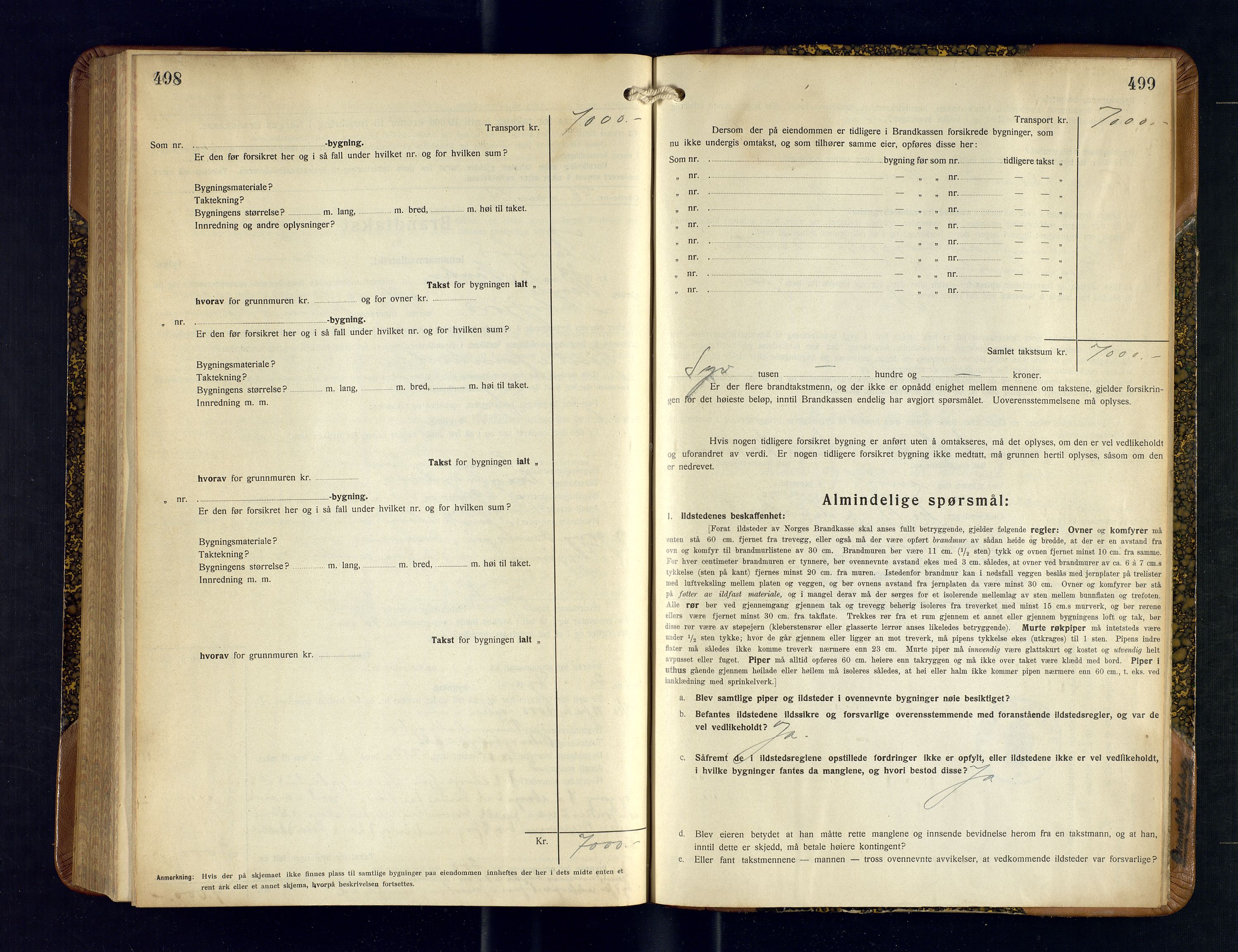 Ibestad lensmannskontor, SATØ/S-1499/F/Fv/Fvh/L0282: Branntakstprotokoller, 1930-1934, s. 498-499