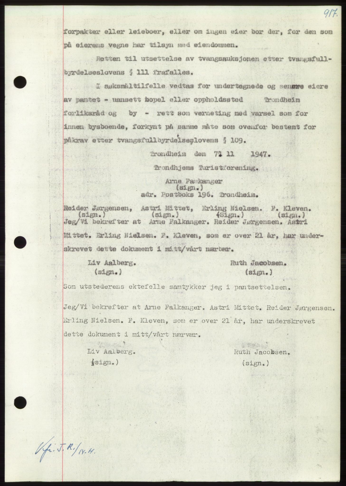 Nordmøre sorenskriveri, AV/SAT-A-4132/1/2/2Ca: Pantebok nr. B97, 1947-1948, Dagboknr: 142/1948