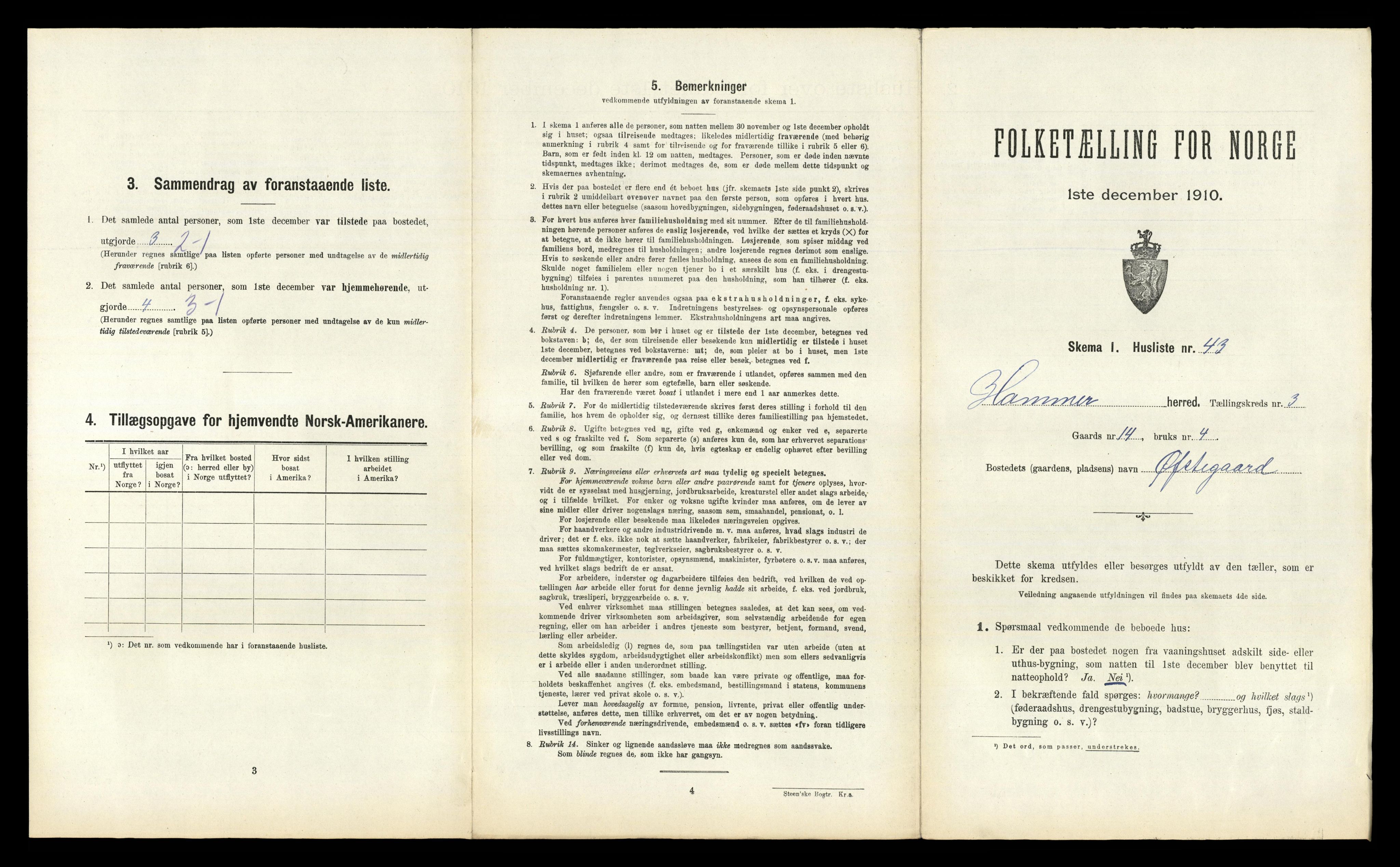 RA, Folketelling 1910 for 1254 Hamre herred, 1910, s. 232