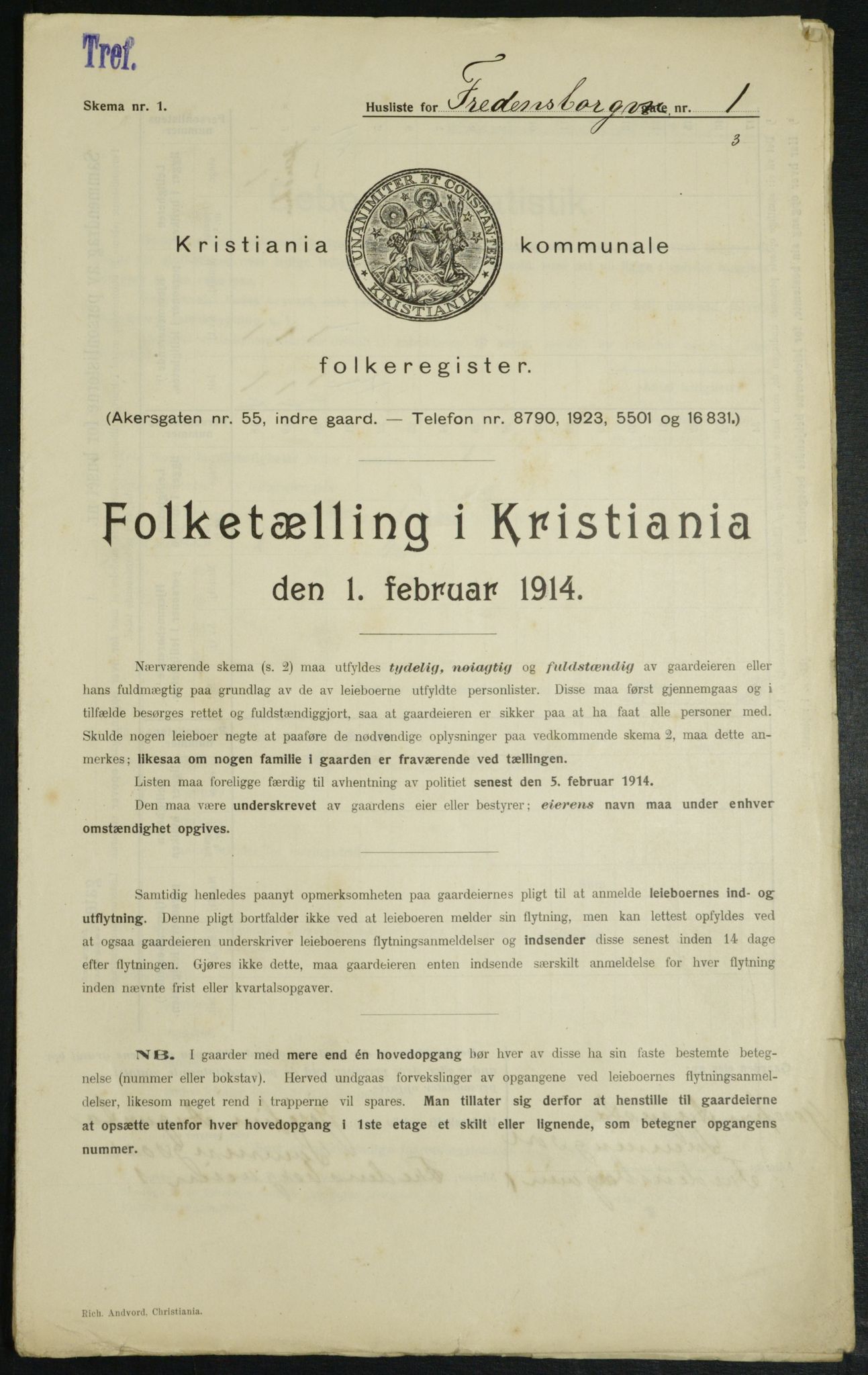 OBA, Kommunal folketelling 1.2.1914 for Kristiania, 1914, s. 25636