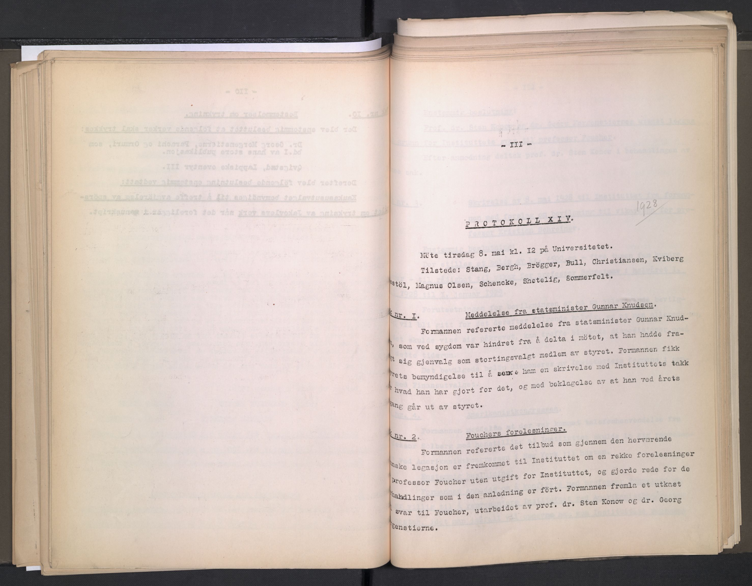 Instituttet for sammenlignende kulturforskning, AV/RA-PA-0424/A/L0005: Styreprotokoll, 1923-1930, s. 110