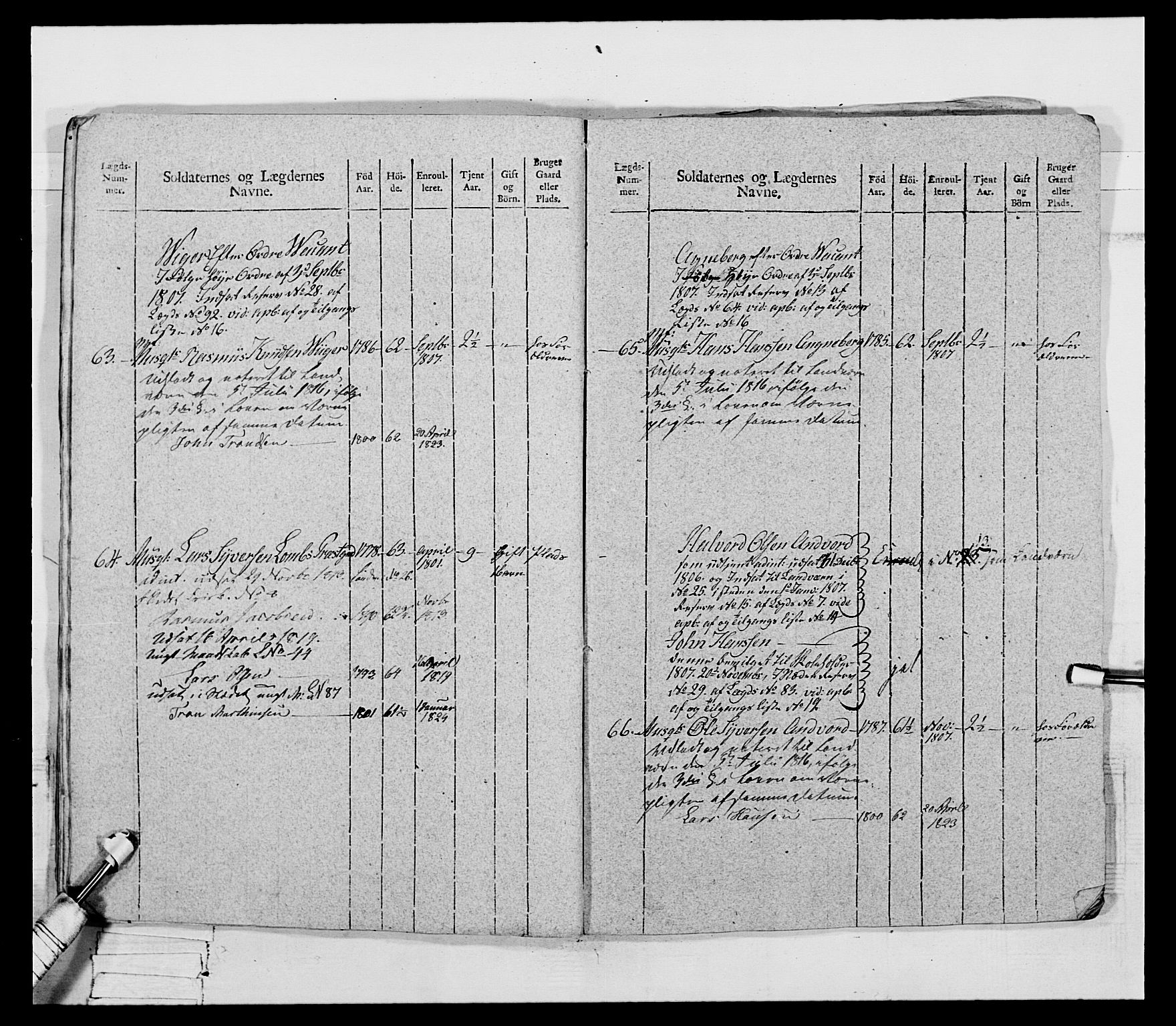 Generalitets- og kommissariatskollegiet, Det kongelige norske kommissariatskollegium, AV/RA-EA-5420/E/Eh/L0069: Opplandske gevorbne infanteriregiment, 1810-1818, s. 181