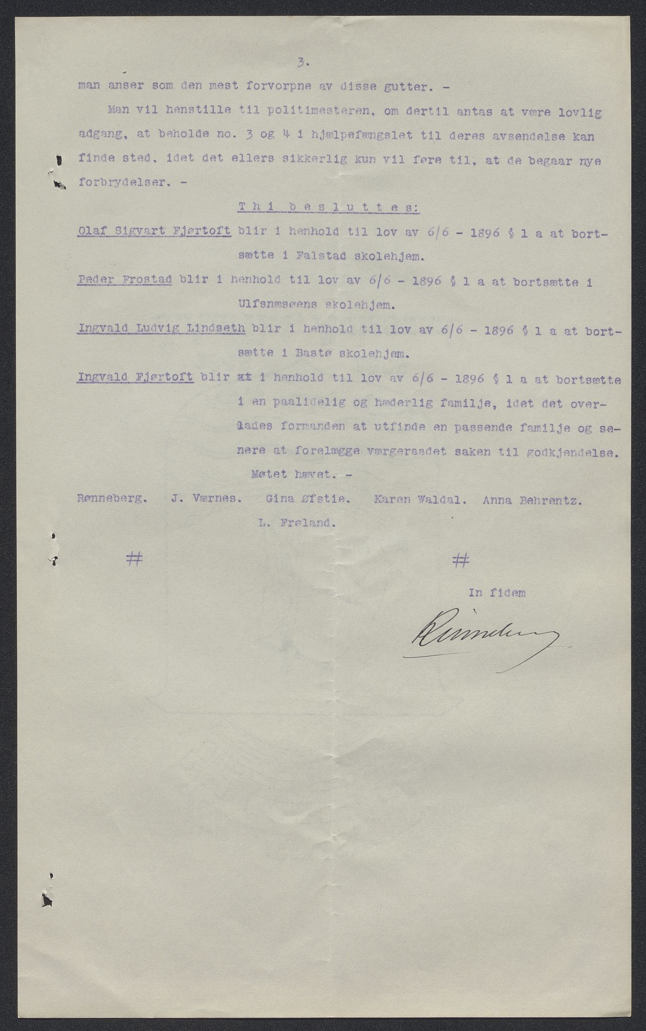 Falstad skolehjem, RA/S-1676/E/Eb/L0013: Elevmapper løpenr.. 286-307, 1914-1922, s. 125