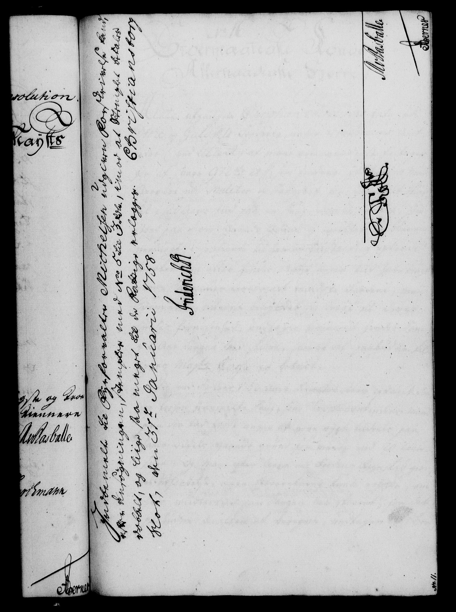 Rentekammeret, Kammerkanselliet, RA/EA-3111/G/Gf/Gfa/L0040: Norsk relasjons- og resolusjonsprotokoll (merket RK 52.40), 1758, s. 89