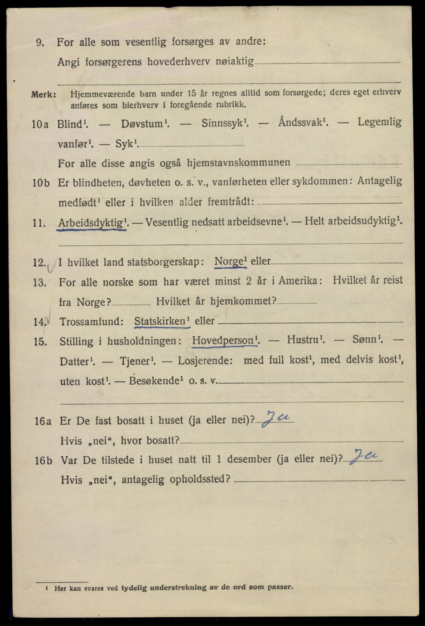 SAO, Folketelling 1920 for 0301 Kristiania kjøpstad, 1920, s. 410388