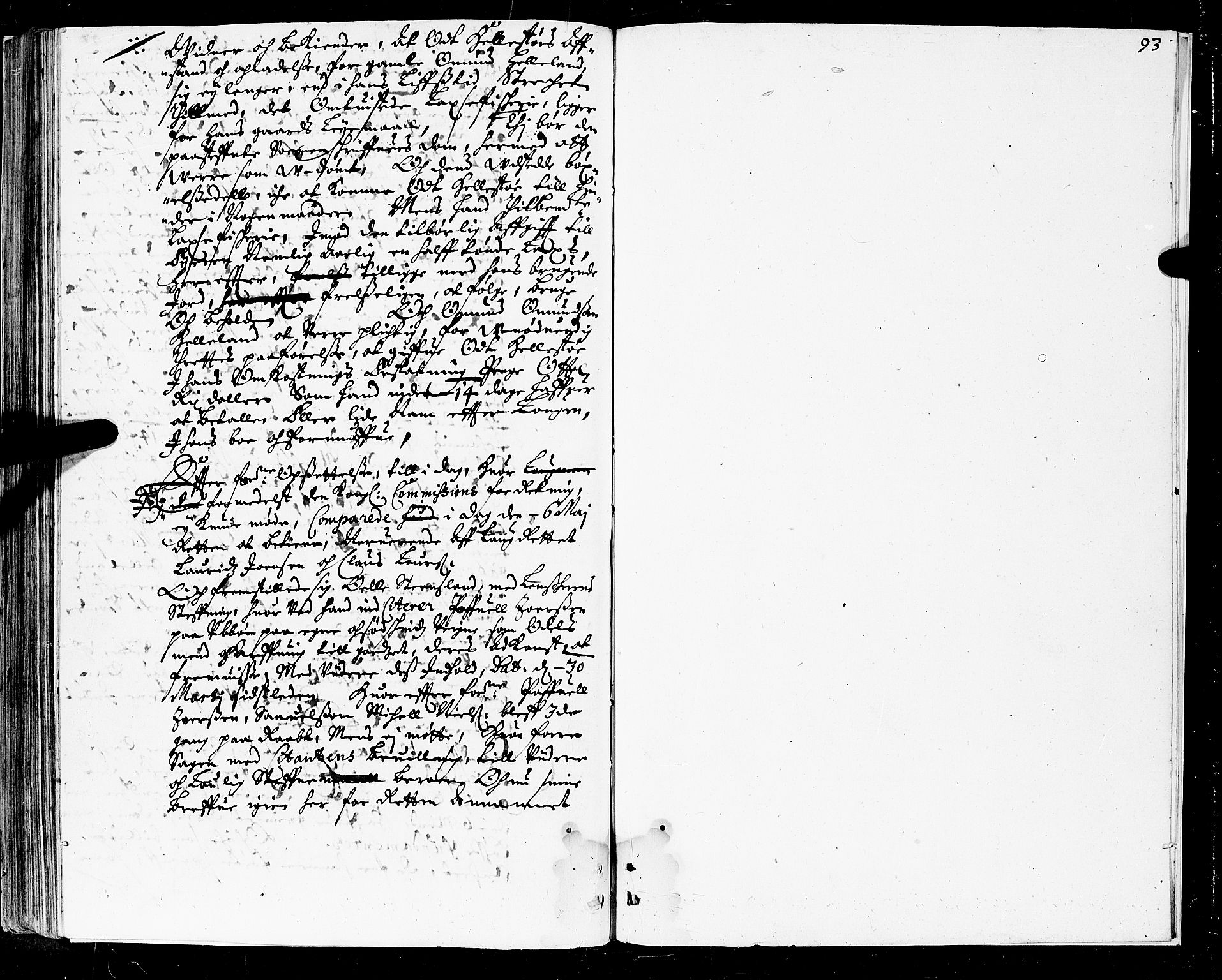 Stavanger lagting, AV/SAST-A-101420/Oa/L0008: Tingbok, 1664-1668, s. 92b-93a