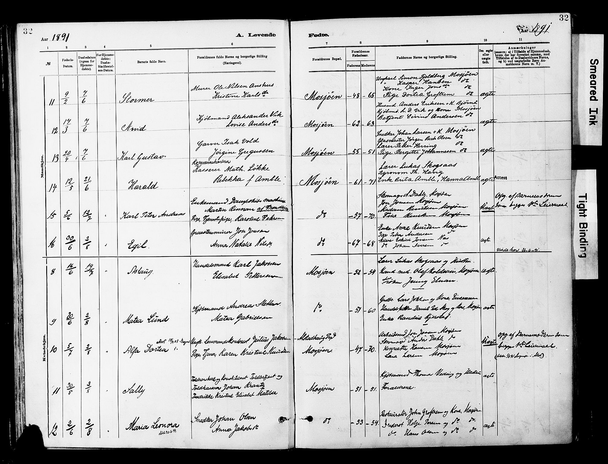 Ministerialprotokoller, klokkerbøker og fødselsregistre - Nordland, AV/SAT-A-1459/820/L0296: Ministerialbok nr. 820A17, 1880-1903, s. 32