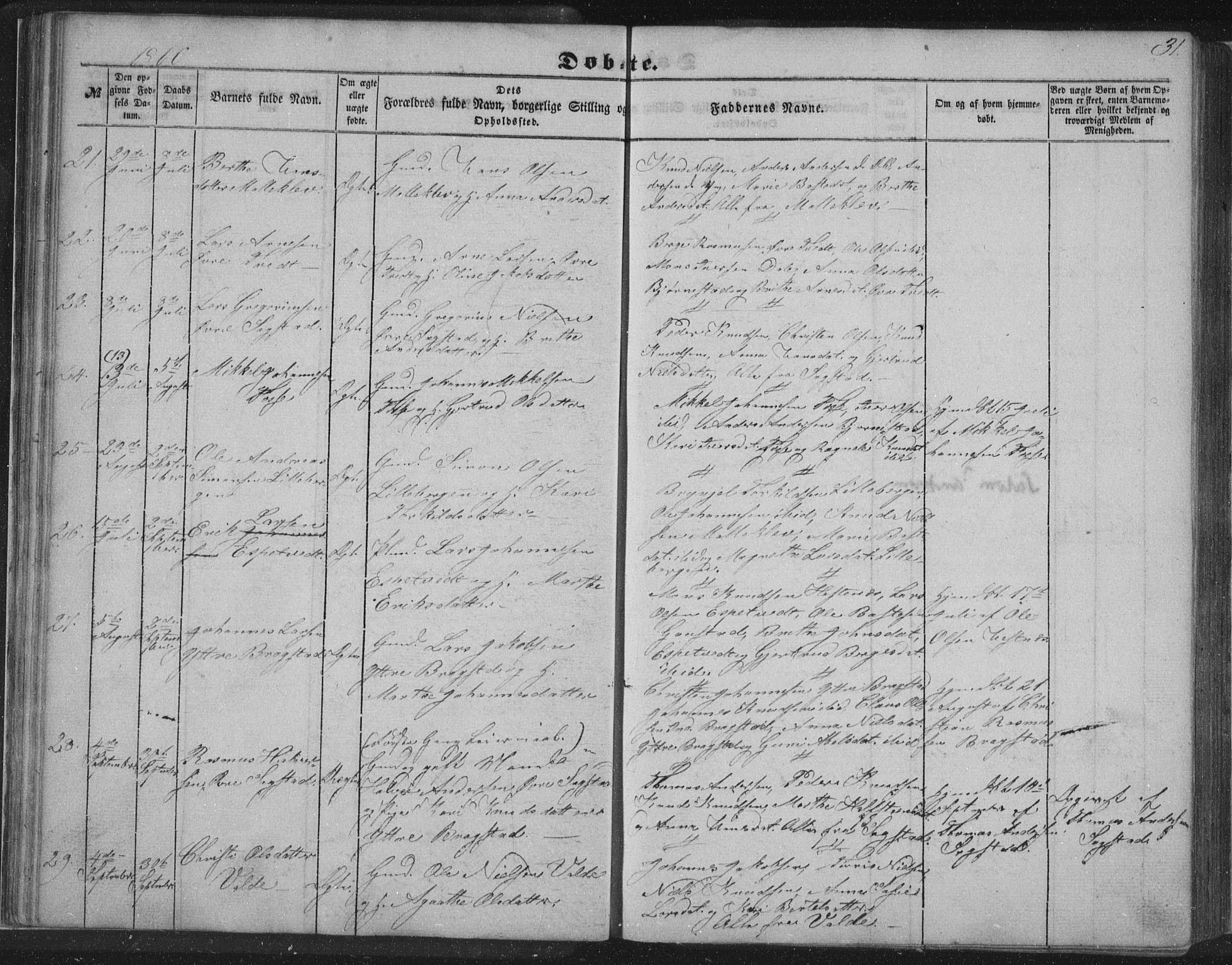 Alversund Sokneprestembete, AV/SAB-A-73901/H/Ha/Hab: Klokkerbok nr. C 1, 1851-1866, s. 31