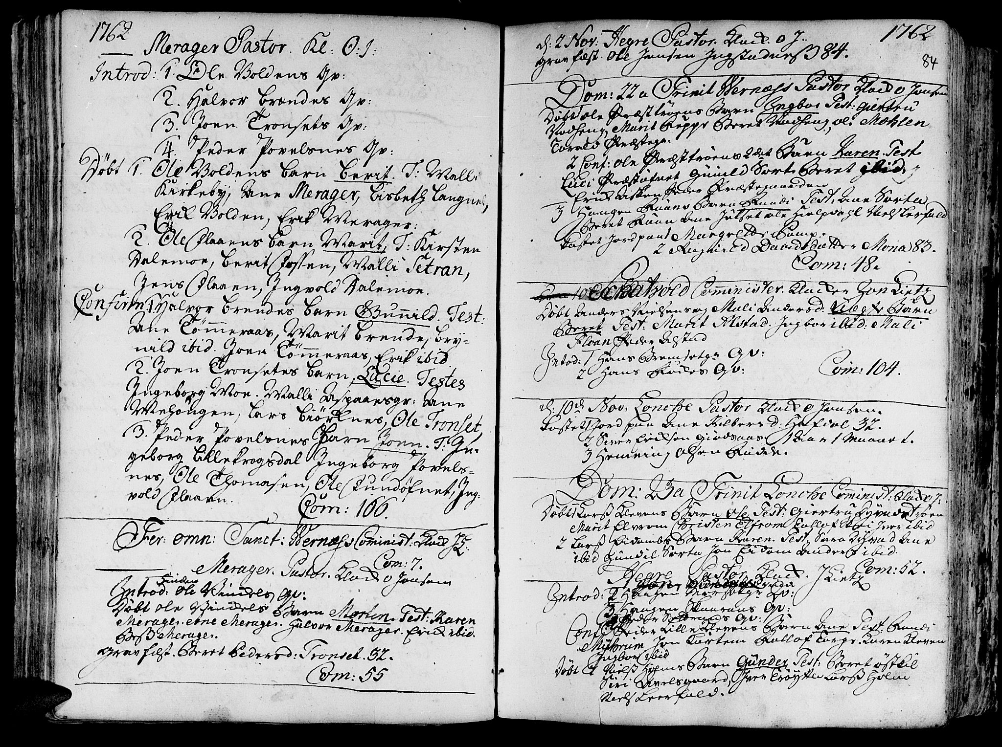 Ministerialprotokoller, klokkerbøker og fødselsregistre - Nord-Trøndelag, AV/SAT-A-1458/709/L0057: Ministerialbok nr. 709A05, 1755-1780, s. 84