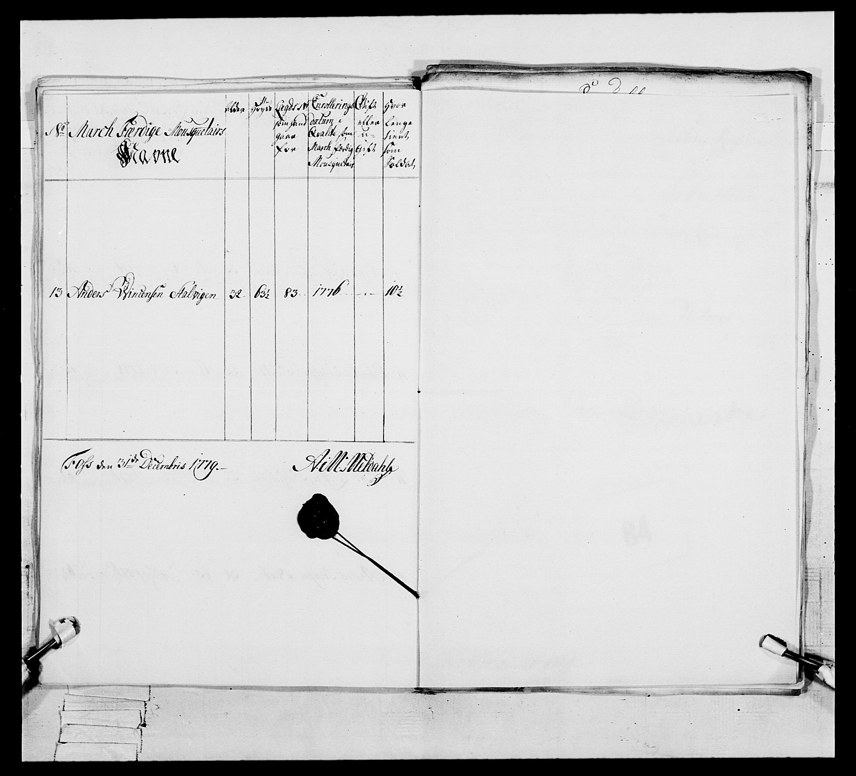 Generalitets- og kommissariatskollegiet, Det kongelige norske kommissariatskollegium, RA/EA-5420/E/Eh/L0086: 3. Trondheimske nasjonale infanteriregiment, 1776-1779, s. 328