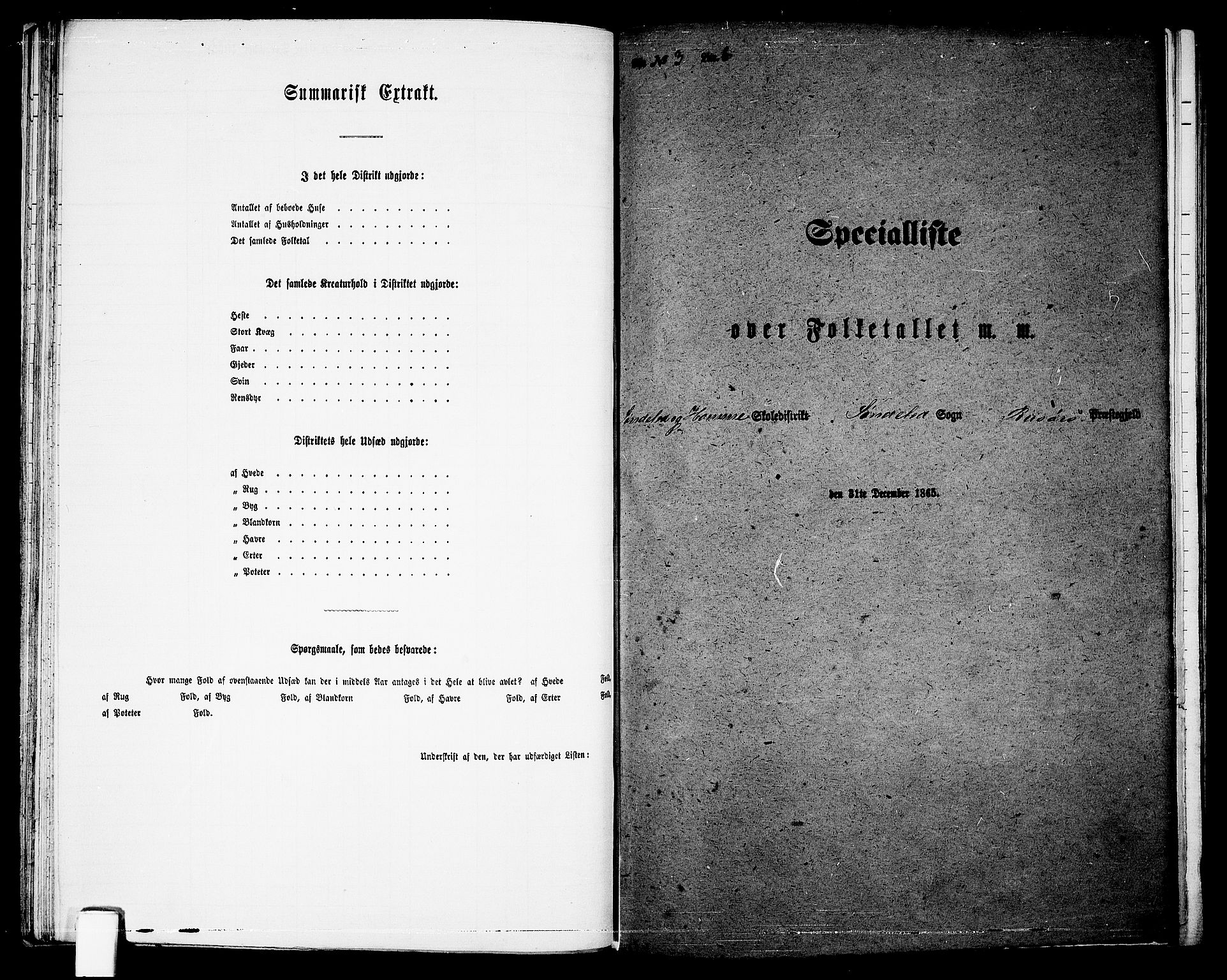 RA, Folketelling 1865 for 0913L Risør prestegjeld, Søndeled sokn, 1865, s. 60
