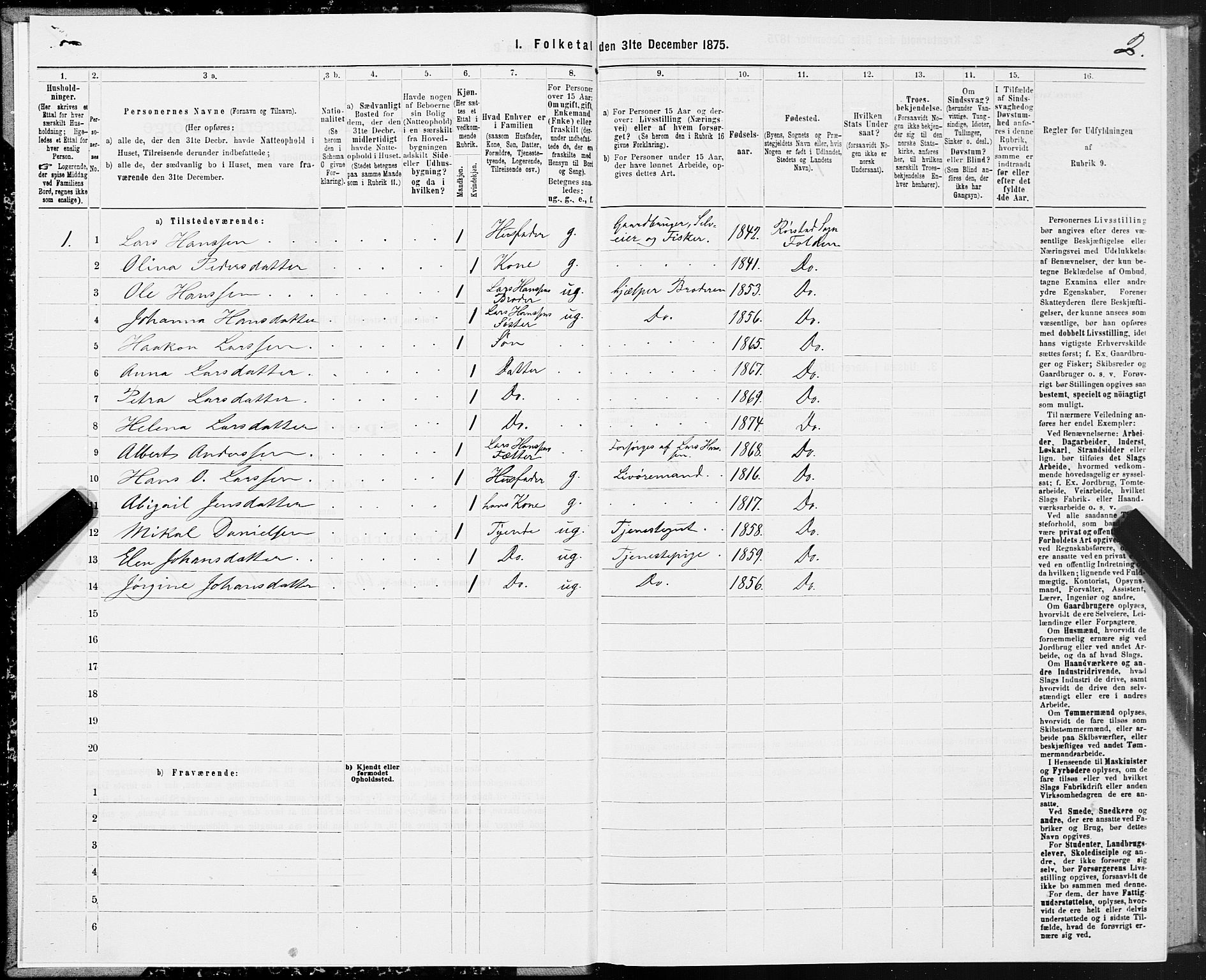 SAT, Folketelling 1875 for 1845P Folda prestegjeld, 1875, s. 1002