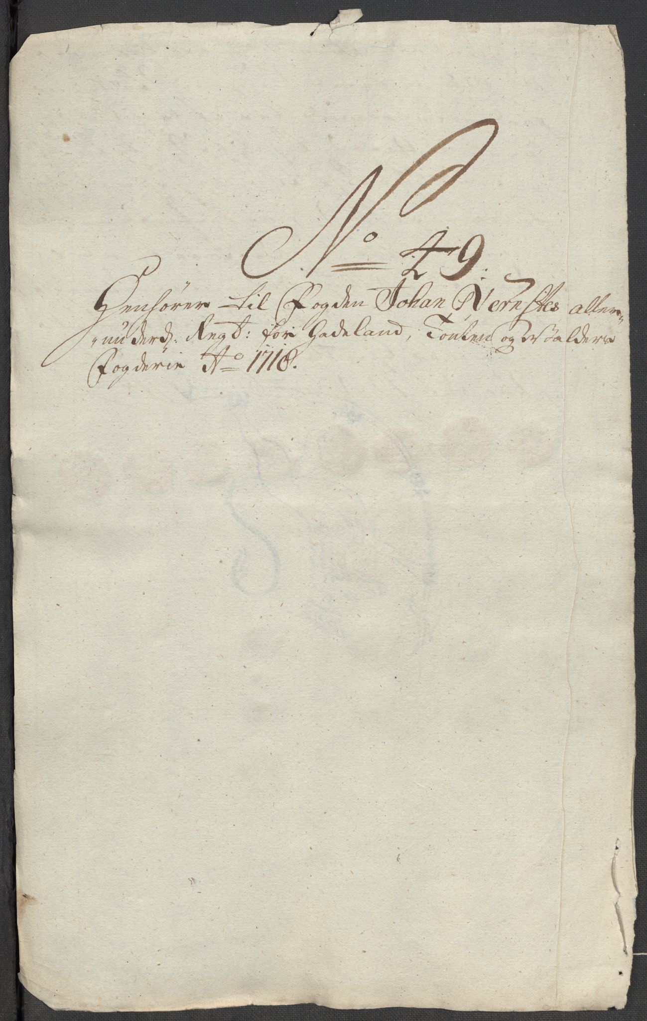 Rentekammeret inntil 1814, Reviderte regnskaper, Fogderegnskap, RA/EA-4092/R18/L1320: Fogderegnskap Hadeland, Toten og Valdres, 1718, s. 243