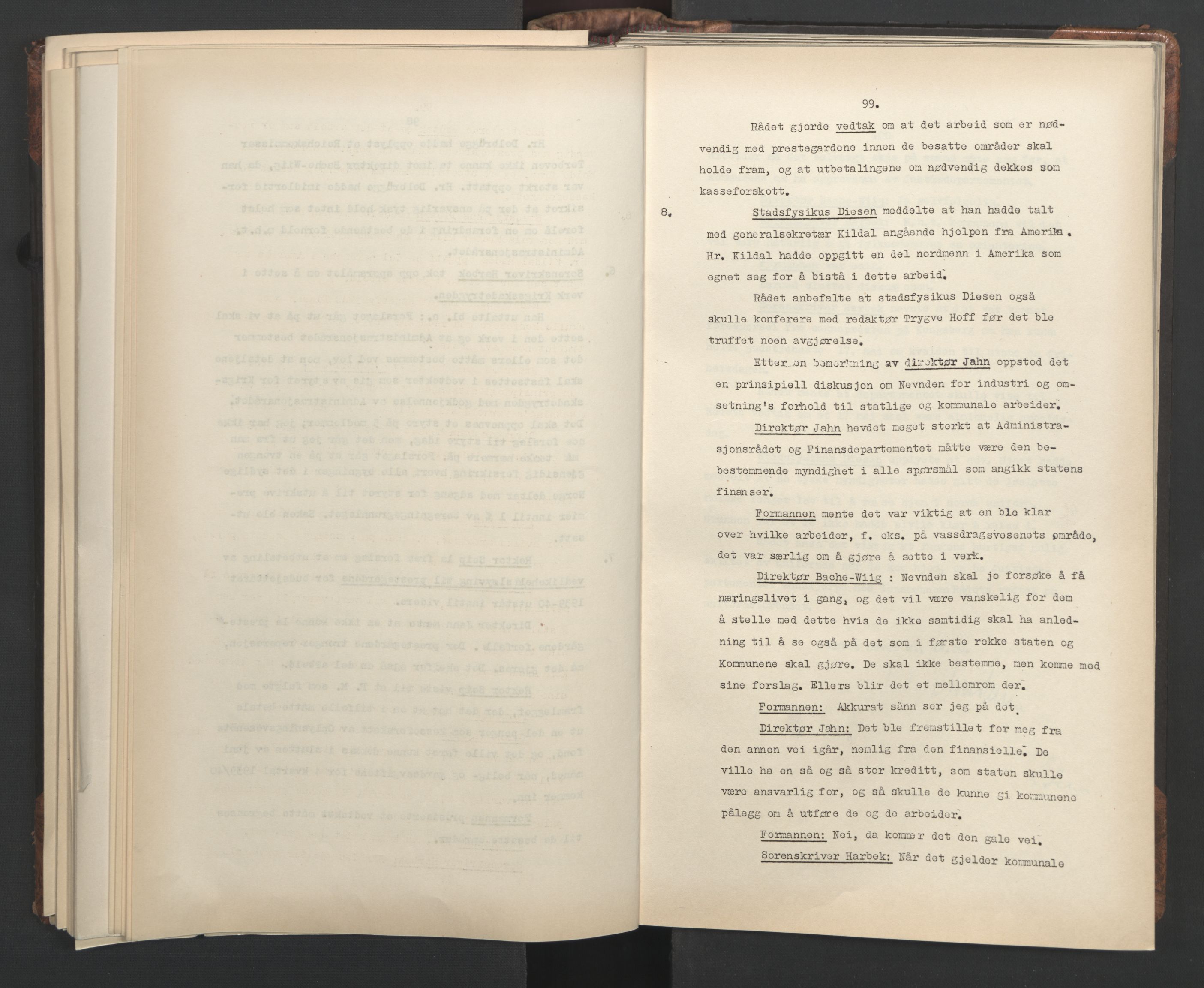 Administrasjonsrådet, AV/RA-S-1004/A/L0001: Møteprotokoll med tillegg 15/4-25/9, 1940, s. 99