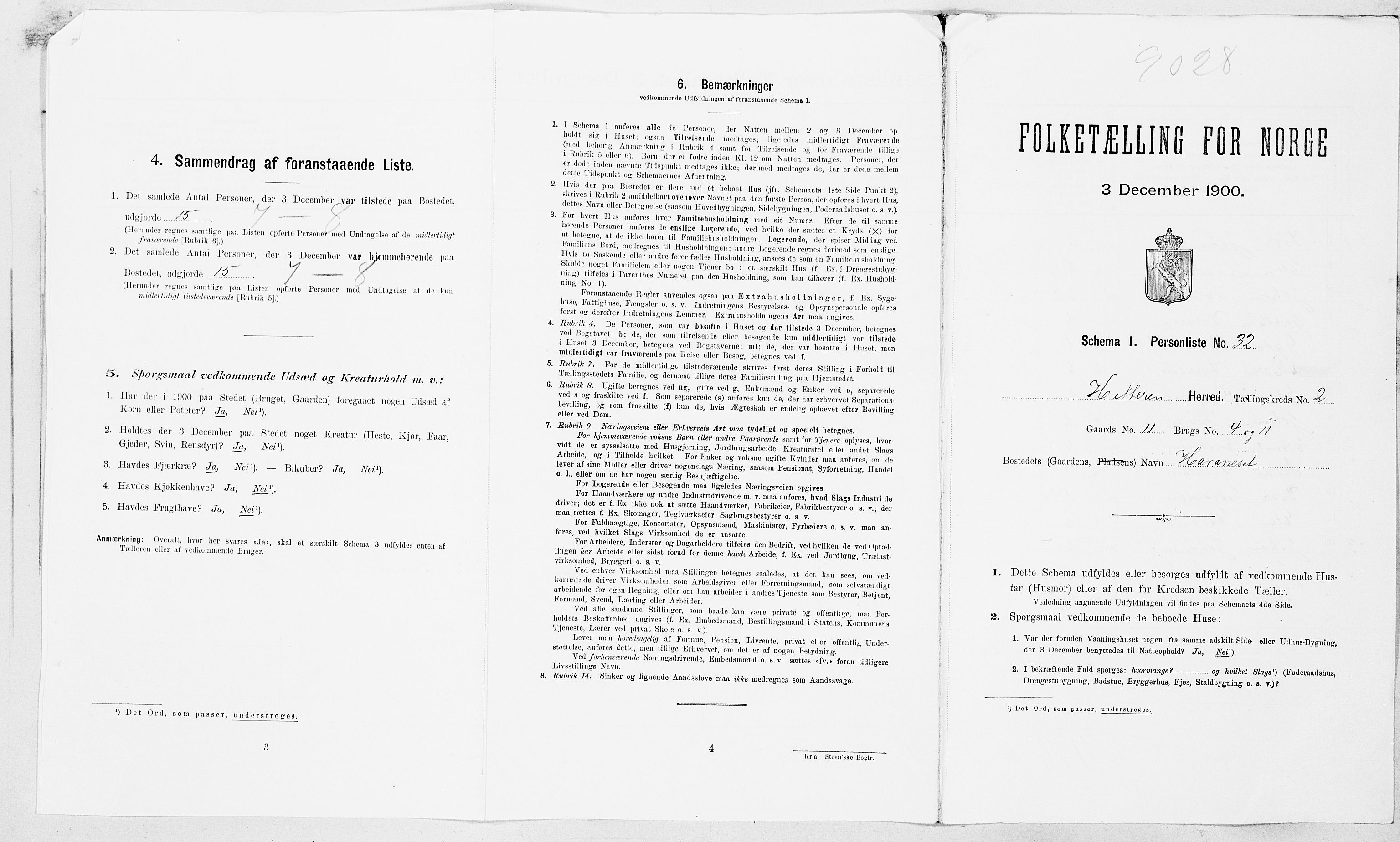 SAT, Folketelling 1900 for 1617 Hitra herred, 1900, s. 210