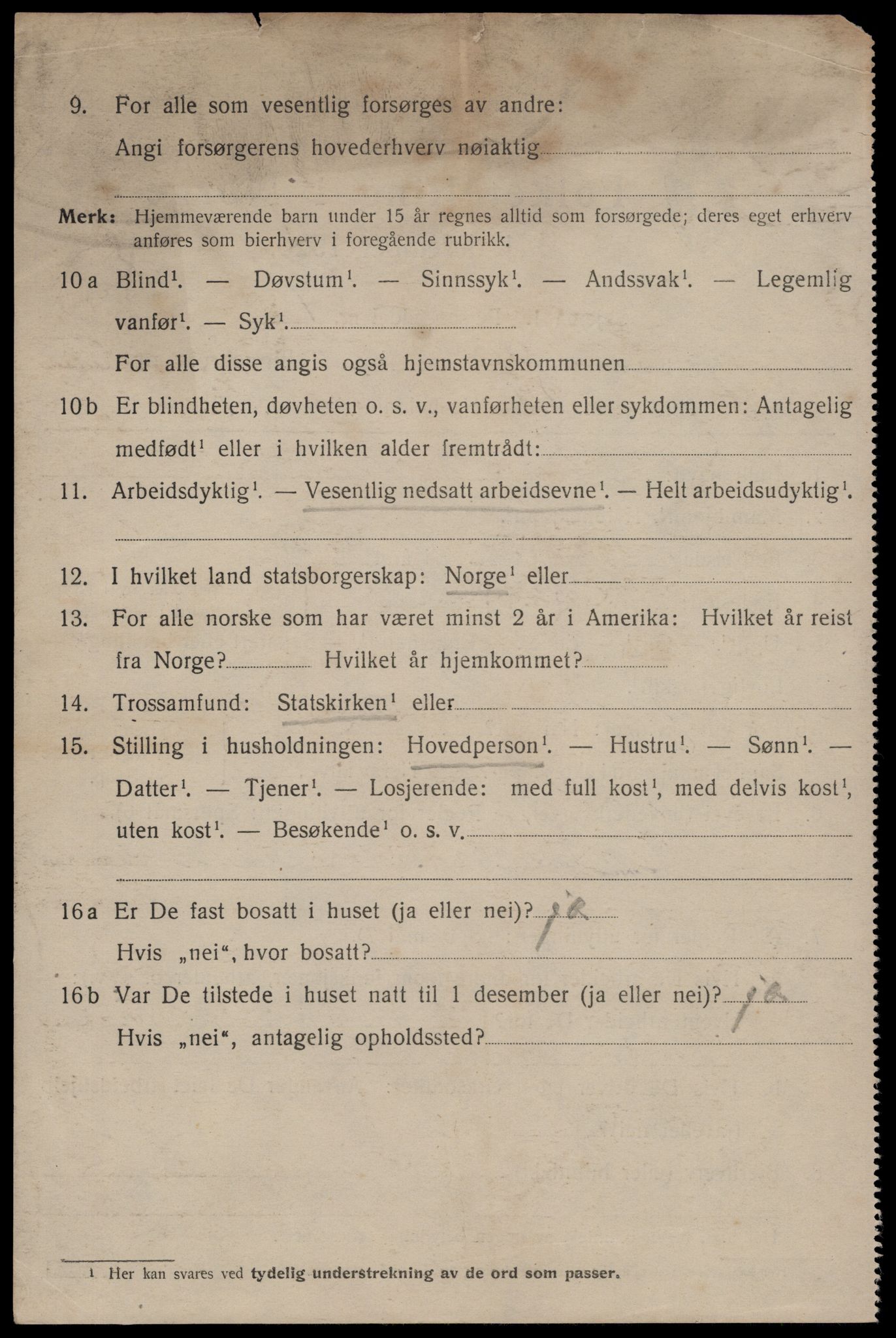 SAST, Folketelling 1920 for 1101 Egersund ladested, 1920, s. 9695