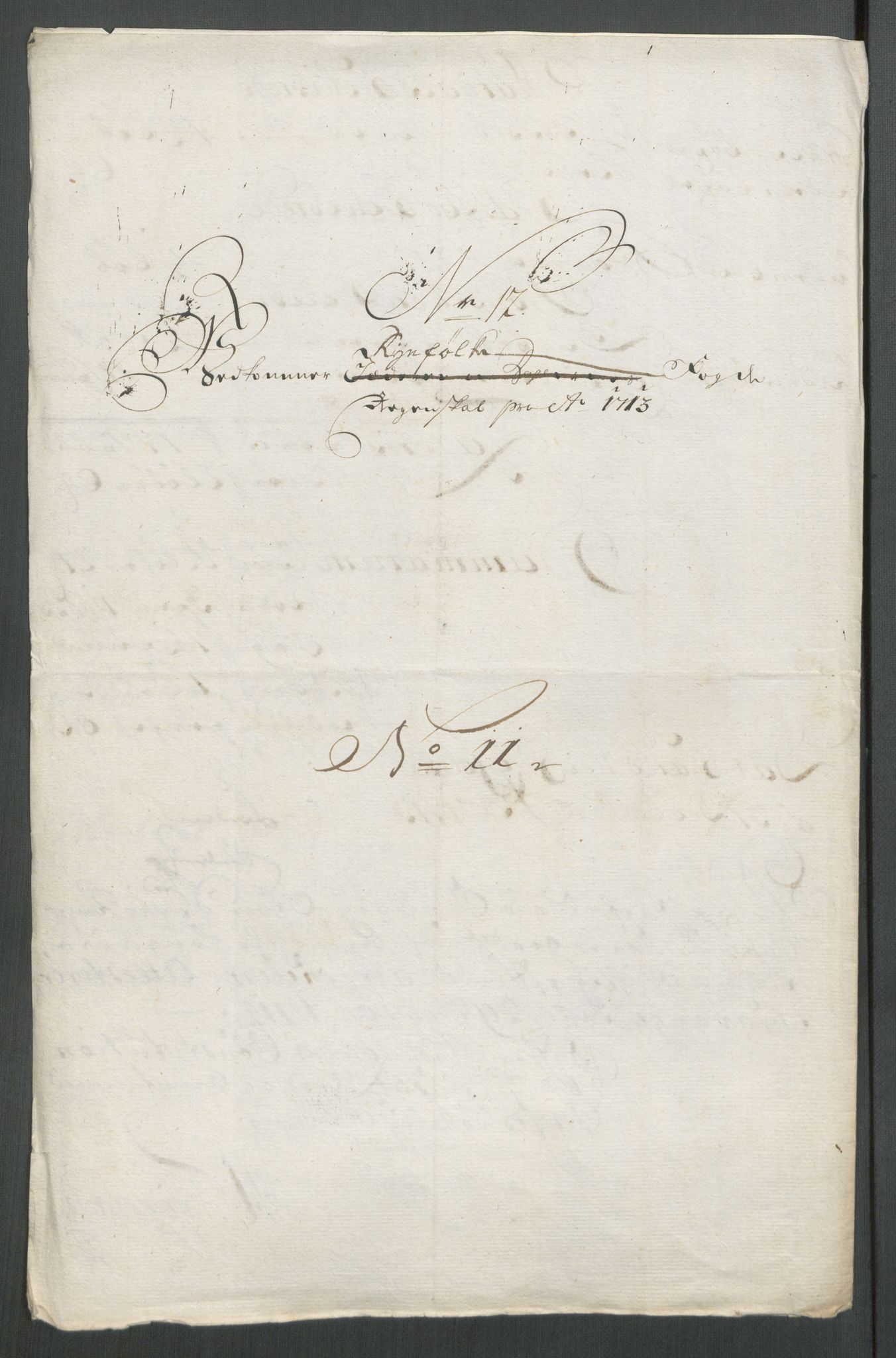 Rentekammeret inntil 1814, Reviderte regnskaper, Fogderegnskap, RA/EA-4092/R47/L2866: Fogderegnskap Ryfylke, 1713, s. 174