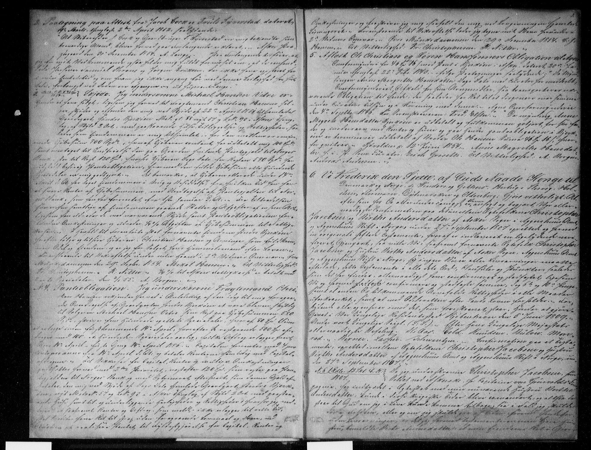 Aker sorenskriveri, SAO/A-10895/G/Gb/Gba/L0019a: Pantebok nr. I 19a, 1855-1856, s. 2-3