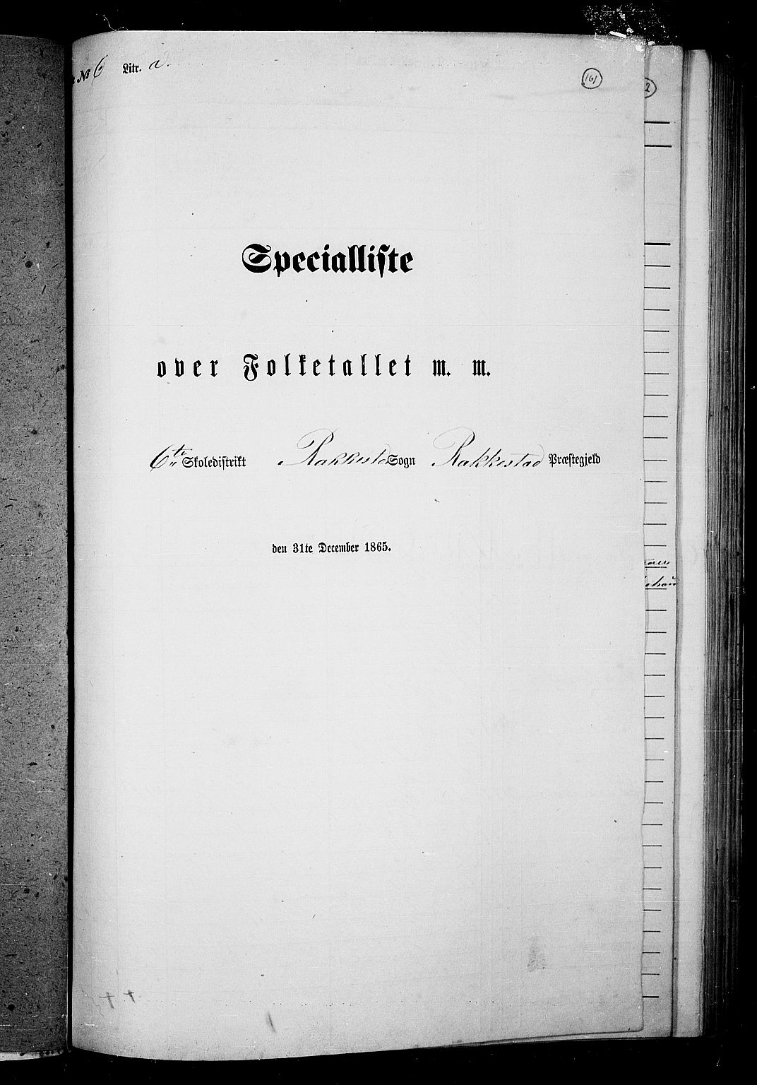 RA, Folketelling 1865 for 0128P Rakkestad prestegjeld, 1865, s. 153