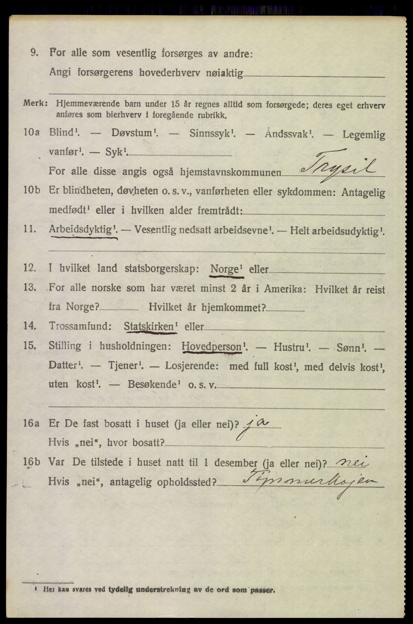 SAH, Folketelling 1920 for 0428 Trysil herred, 1920, s. 8802