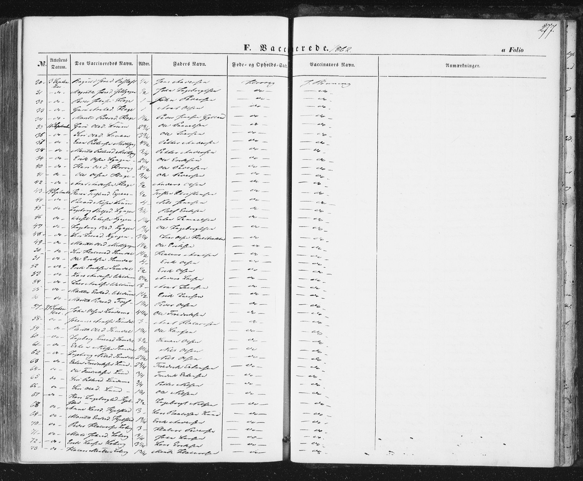 Ministerialprotokoller, klokkerbøker og fødselsregistre - Sør-Trøndelag, AV/SAT-A-1456/692/L1103: Ministerialbok nr. 692A03, 1849-1870, s. 277