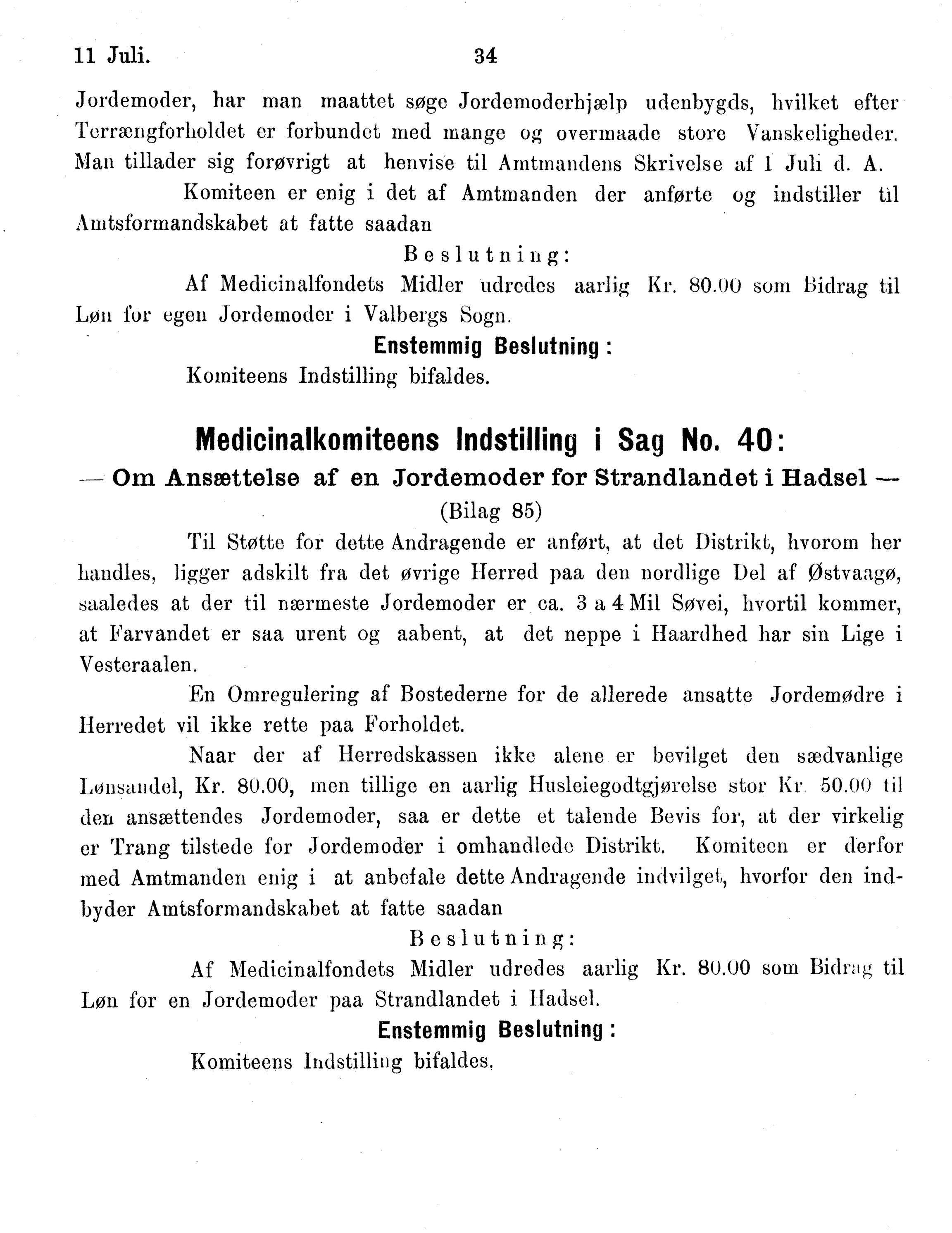 Nordland Fylkeskommune. Fylkestinget, AIN/NFK-17/176/A/Ac/L0015: Fylkestingsforhandlinger 1886-1890, 1886-1890