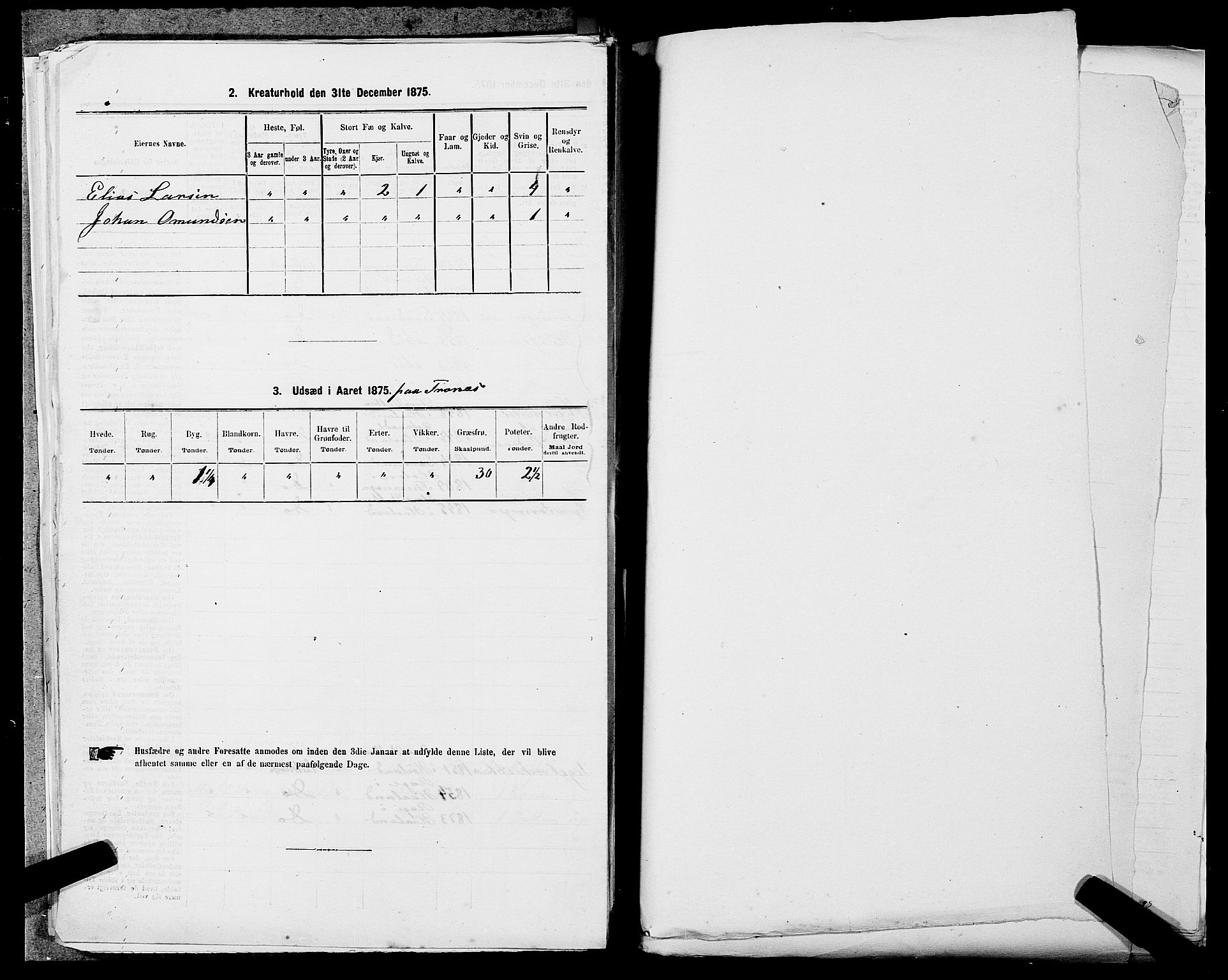 SAST, Folketelling 1875 for 1102B Høyland prestegjeld, Sandnes ladested, 1875, s. 207