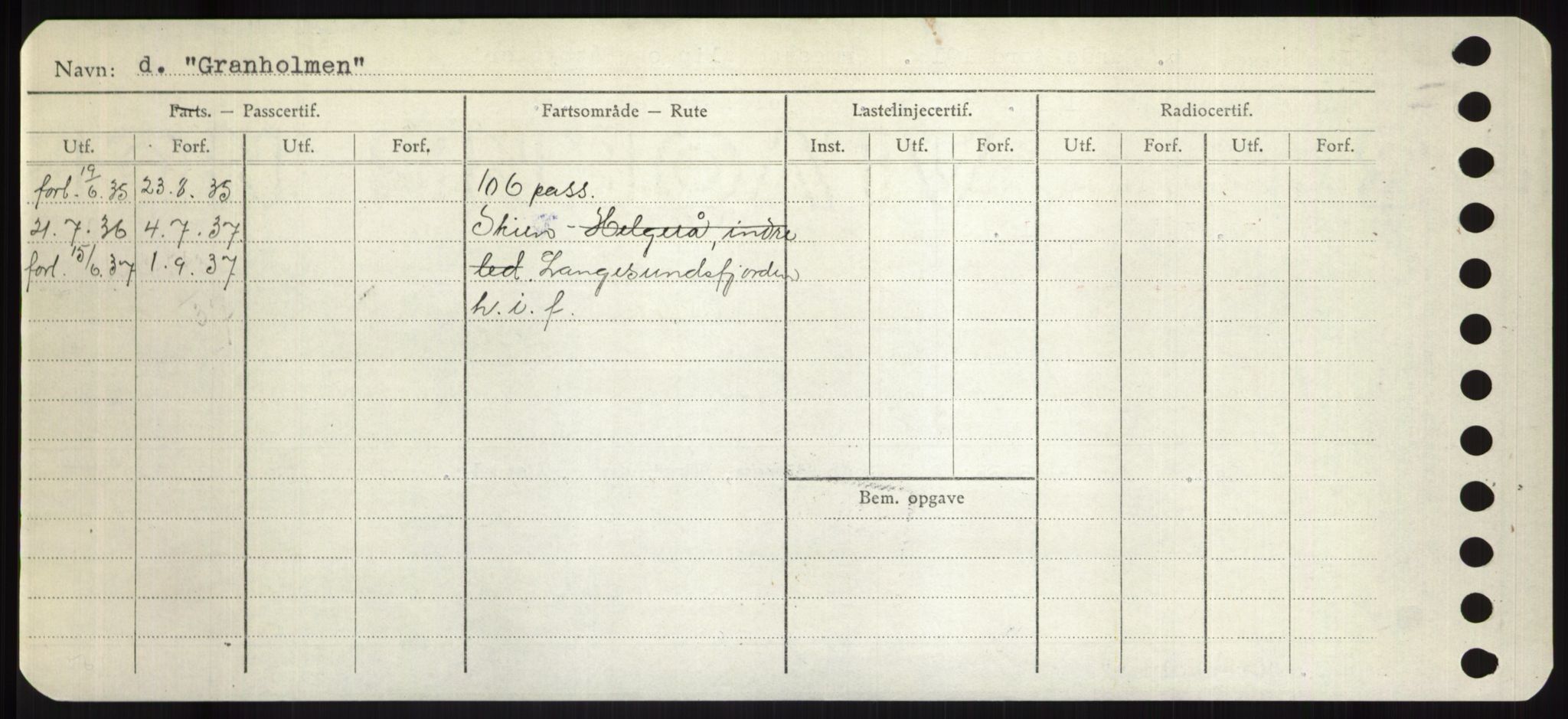 Sjøfartsdirektoratet med forløpere, Skipsmålingen, RA/S-1627/H/Hd/L0013: Fartøy, Gne-Gås, s. 150