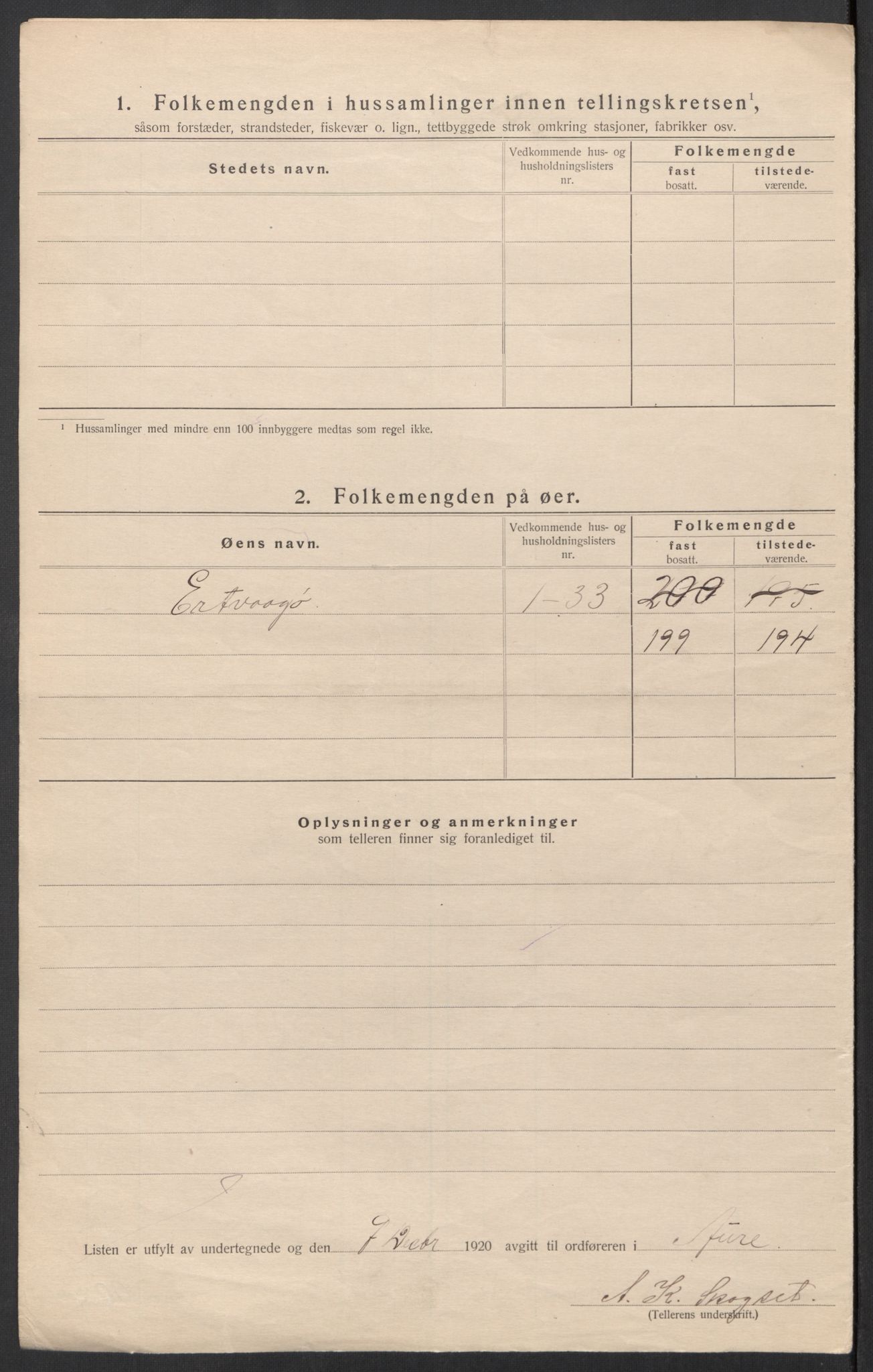 SAT, Folketelling 1920 for 1569 Aure herred, 1920, s. 31