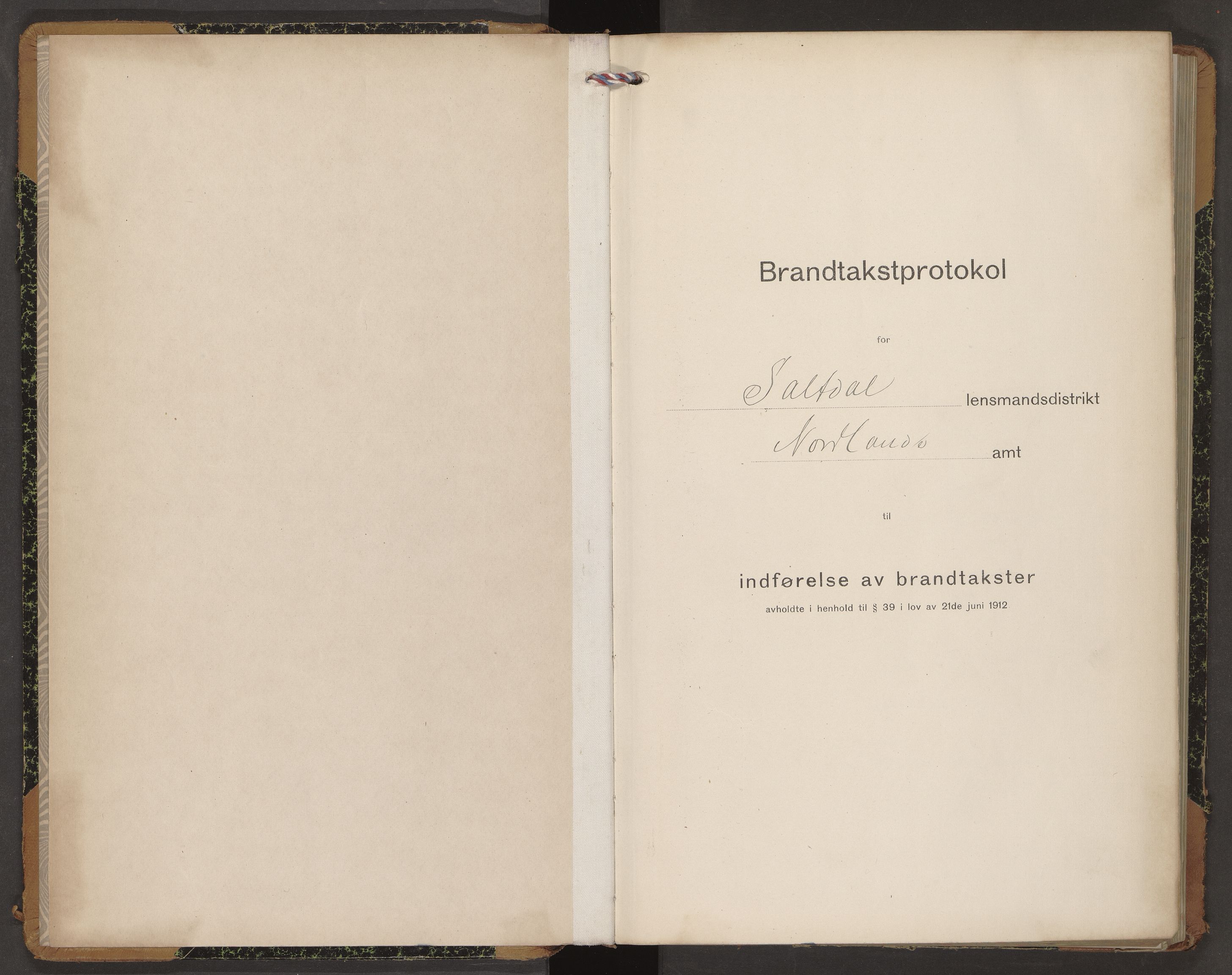 Norges Brannkasse Saltdalen, SAT/A-5579/Fb/L0005: Branntakstprotokoll, 1918-1925