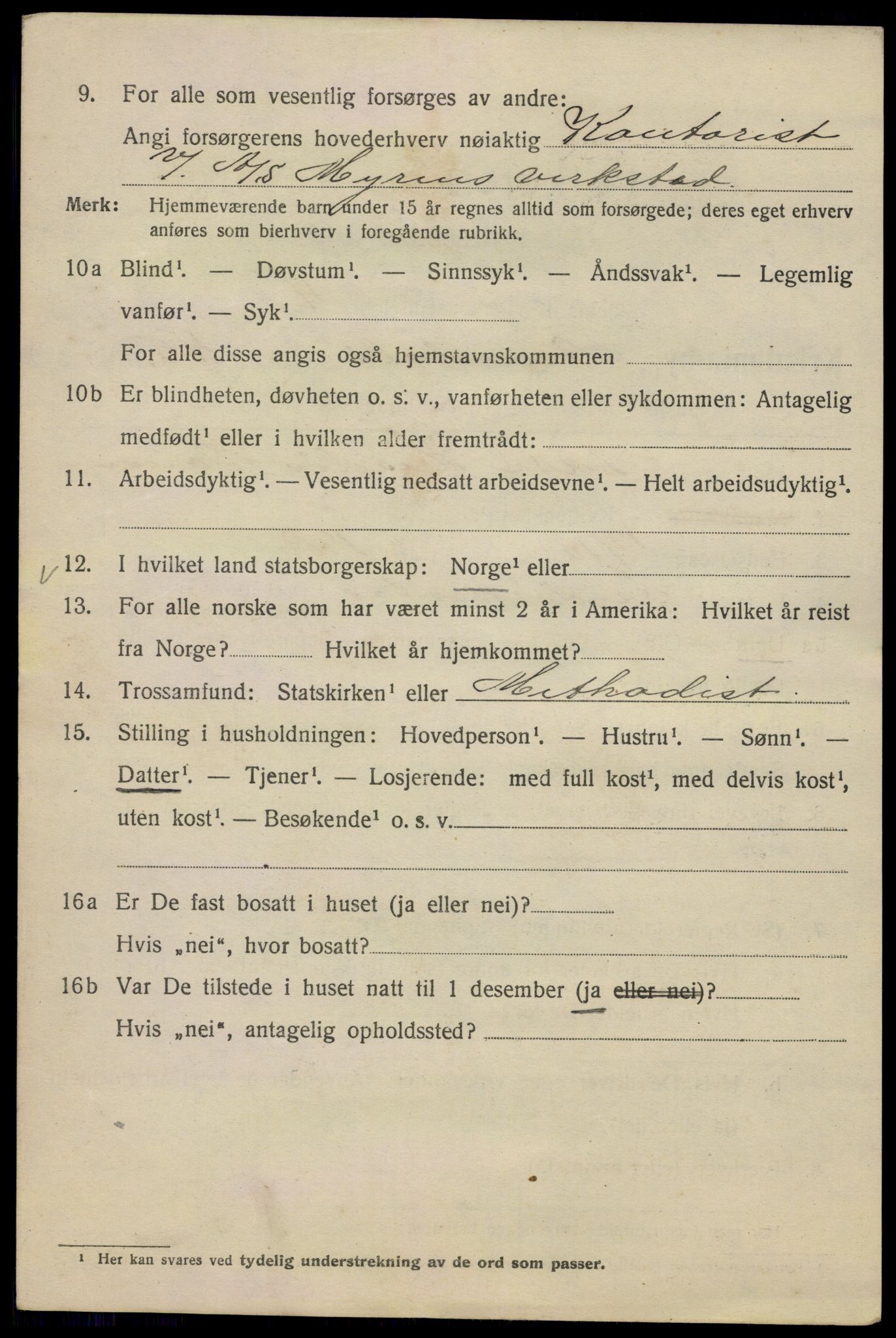 SAO, Folketelling 1920 for 0301 Kristiania kjøpstad, 1920, s. 145008