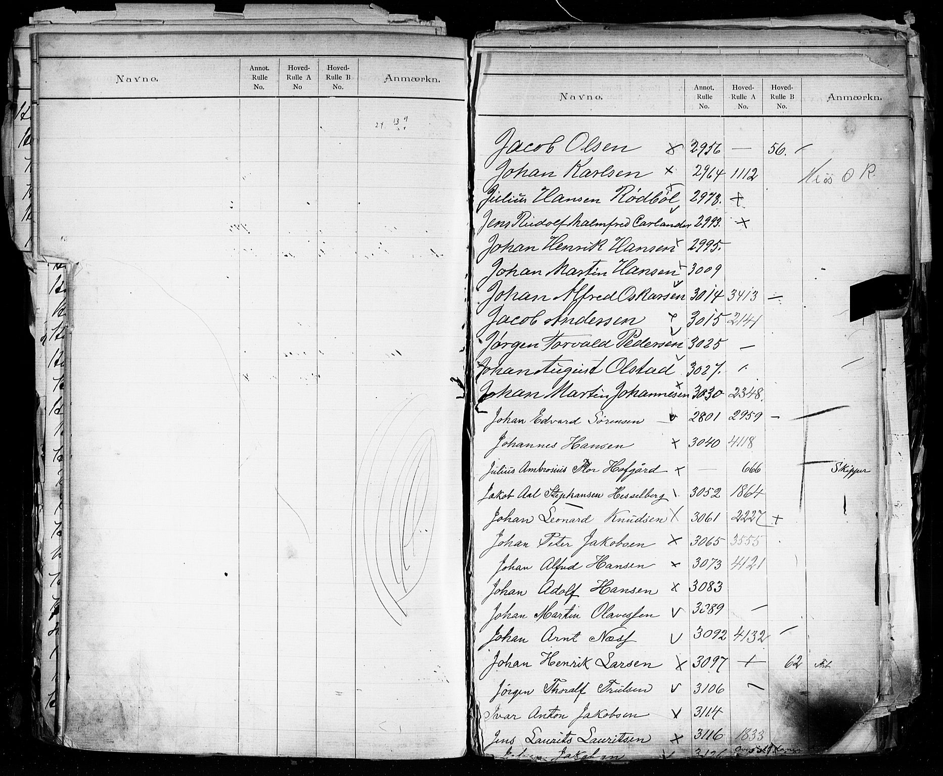 Larvik innrulleringskontor, SAKO/A-787/G/Ga/L0003: Registre til annotasjon- og hovedruller, 1868-1948, s. 68