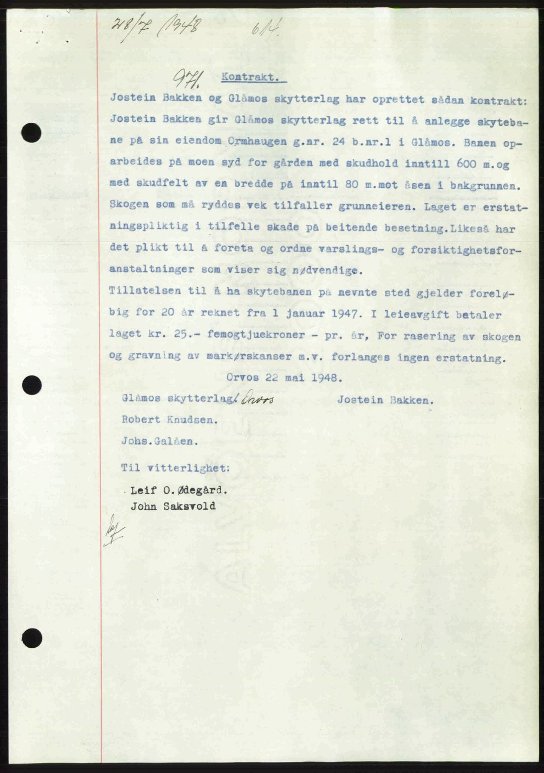 Gauldal sorenskriveri, SAT/A-0014/1/2/2C: Pantebok nr. A6, 1948-1948, Dagboknr: 971/1948