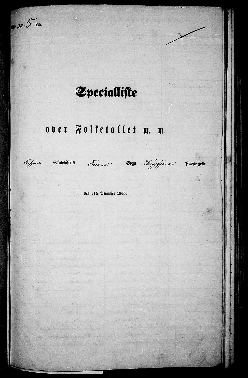 RA, Folketelling 1865 for 1128P Høgsfjord prestegjeld, 1865, s. 68