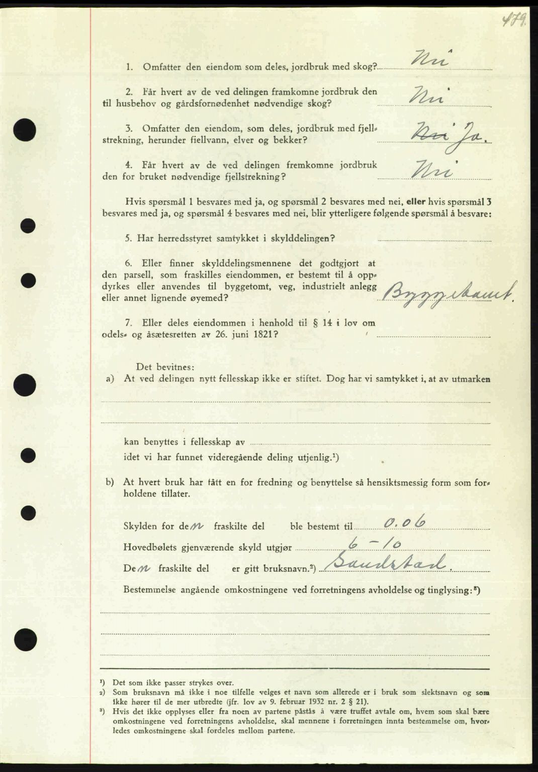 Nordmøre sorenskriveri, AV/SAT-A-4132/1/2/2Ca: Pantebok nr. A103, 1946-1947, Dagboknr: 2543/1946