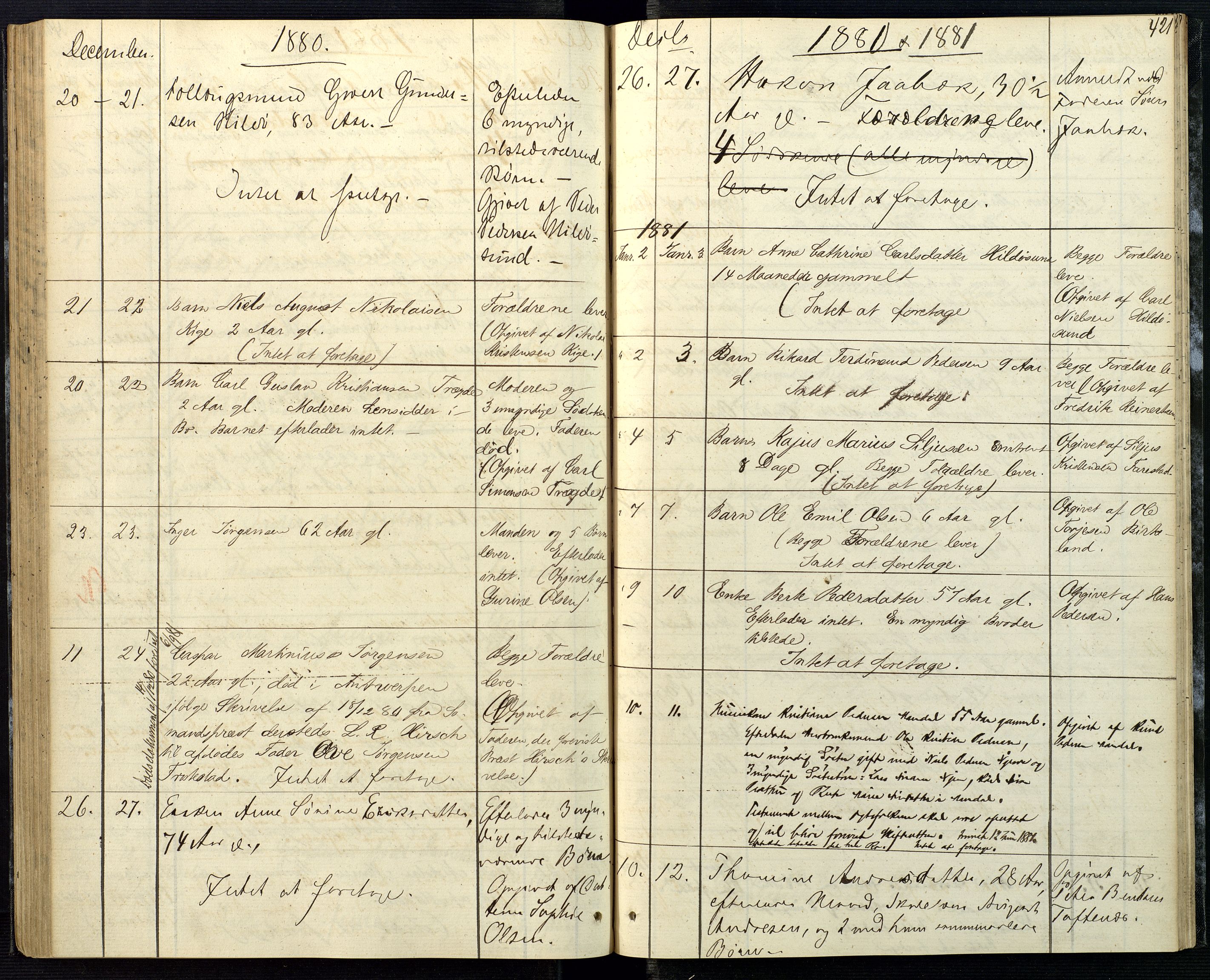 Mandal sorenskriveri, AV/SAK-1221-0005/001/H/Ha/L0003: Dødsfall Mandal prestegjeld nr 2, 1875-1883