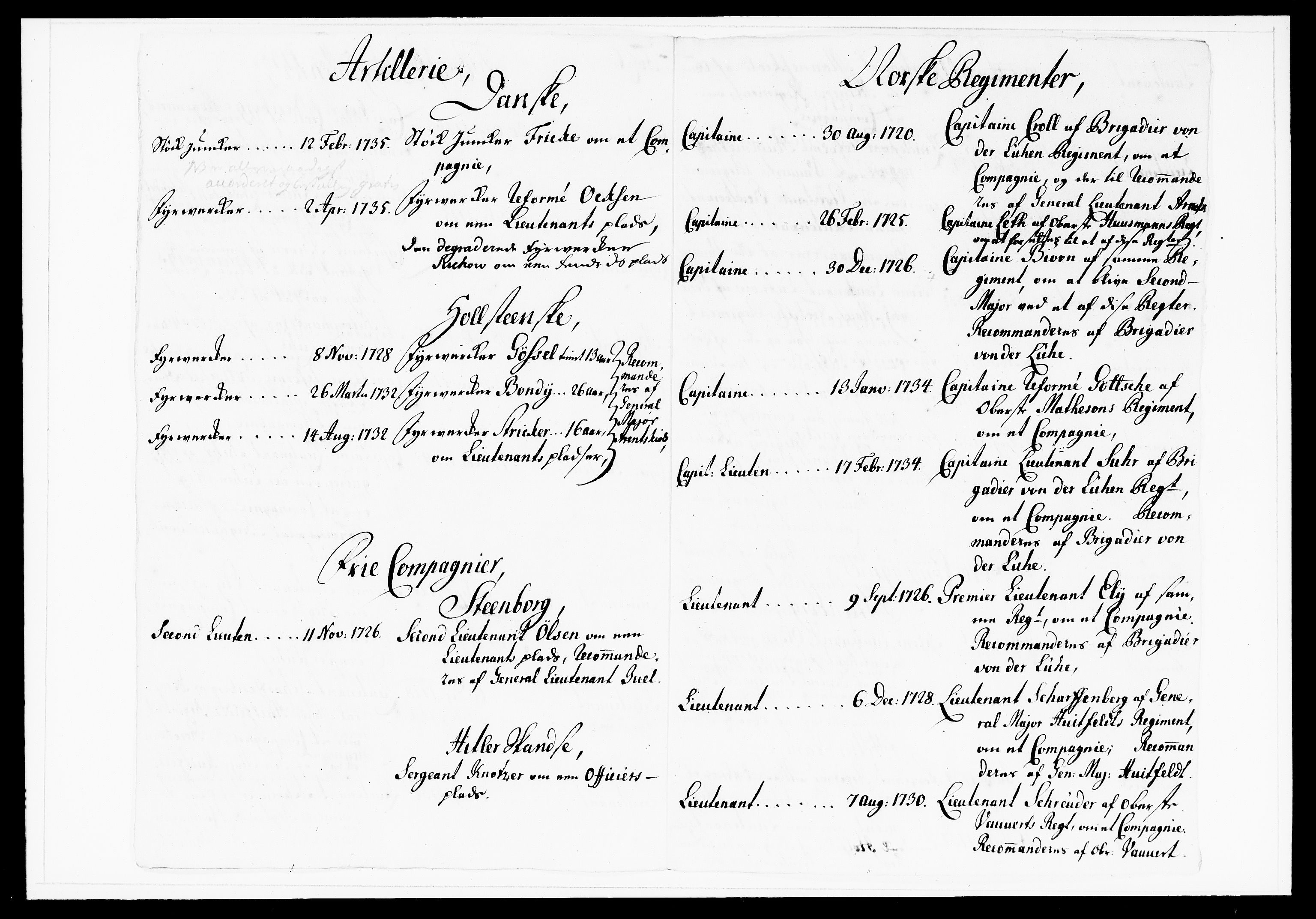 Krigskollegiet, Krigskancelliet, DRA/A-0006/-/1143-1150: Refererede sager, 1738, s. 206