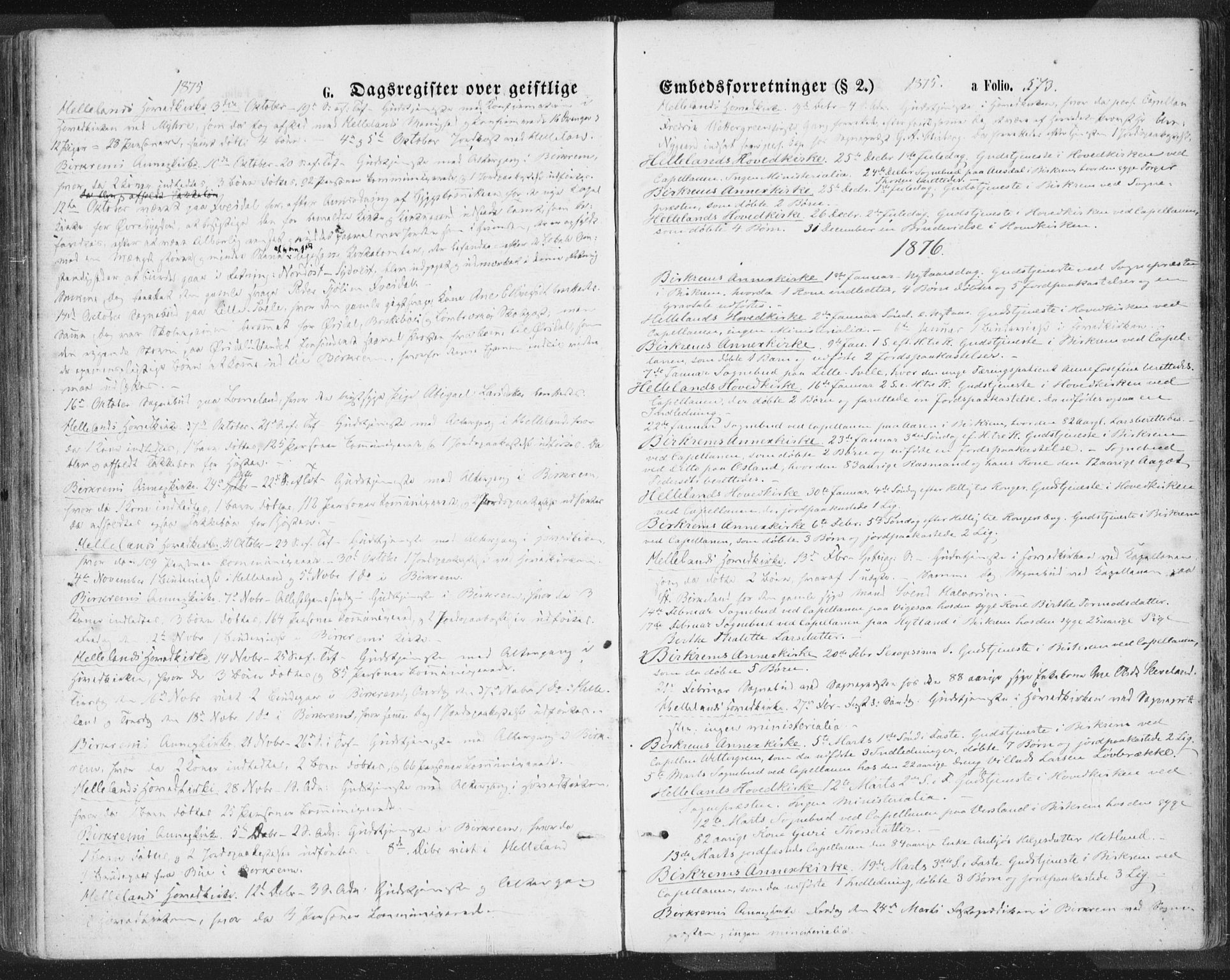 Helleland sokneprestkontor, SAST/A-101810: Ministerialbok nr. A 7.2, 1863-1886, s. 573