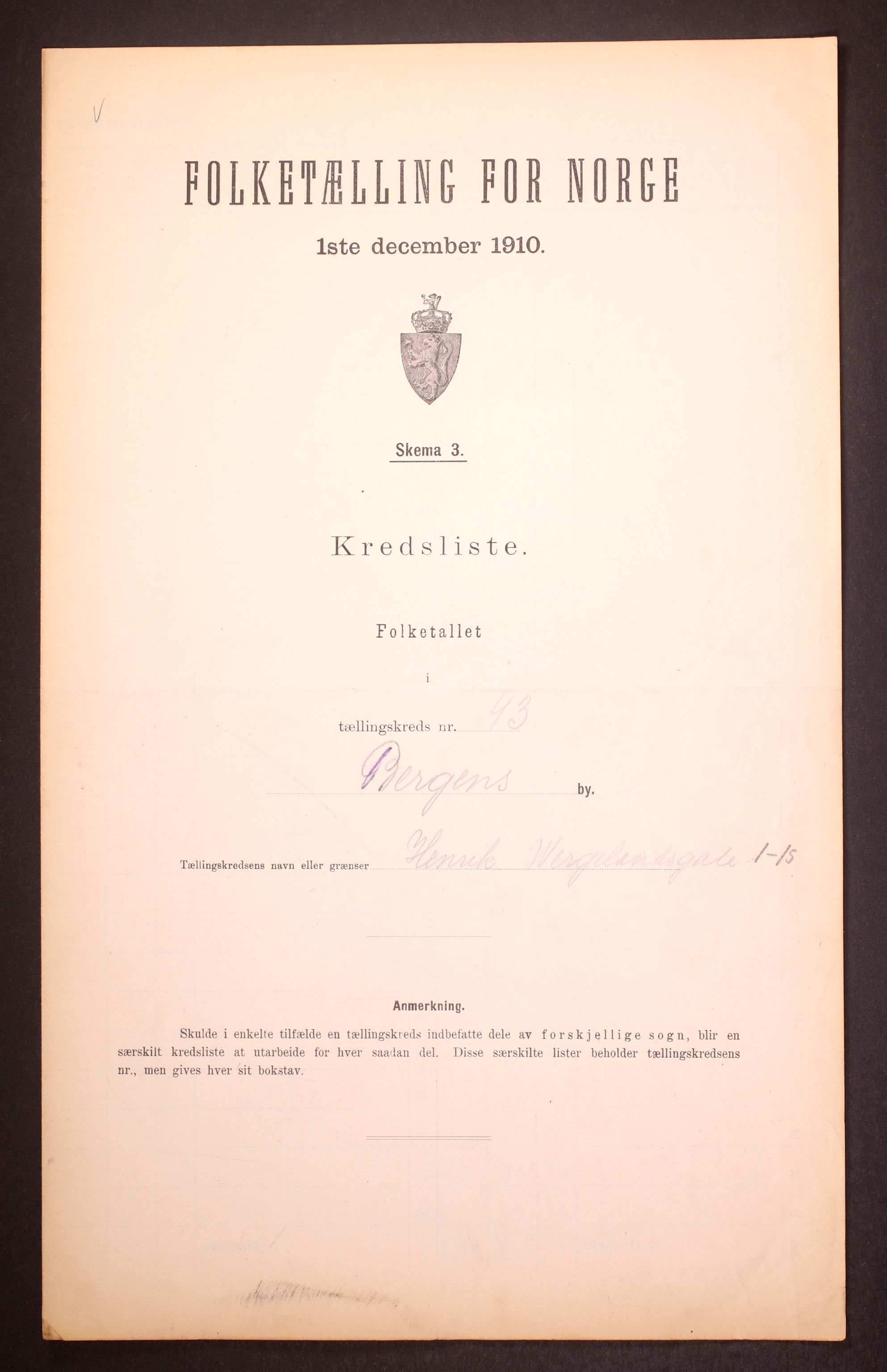 RA, Folketelling 1910 for 1301 Bergen kjøpstad, 1910, s. 284