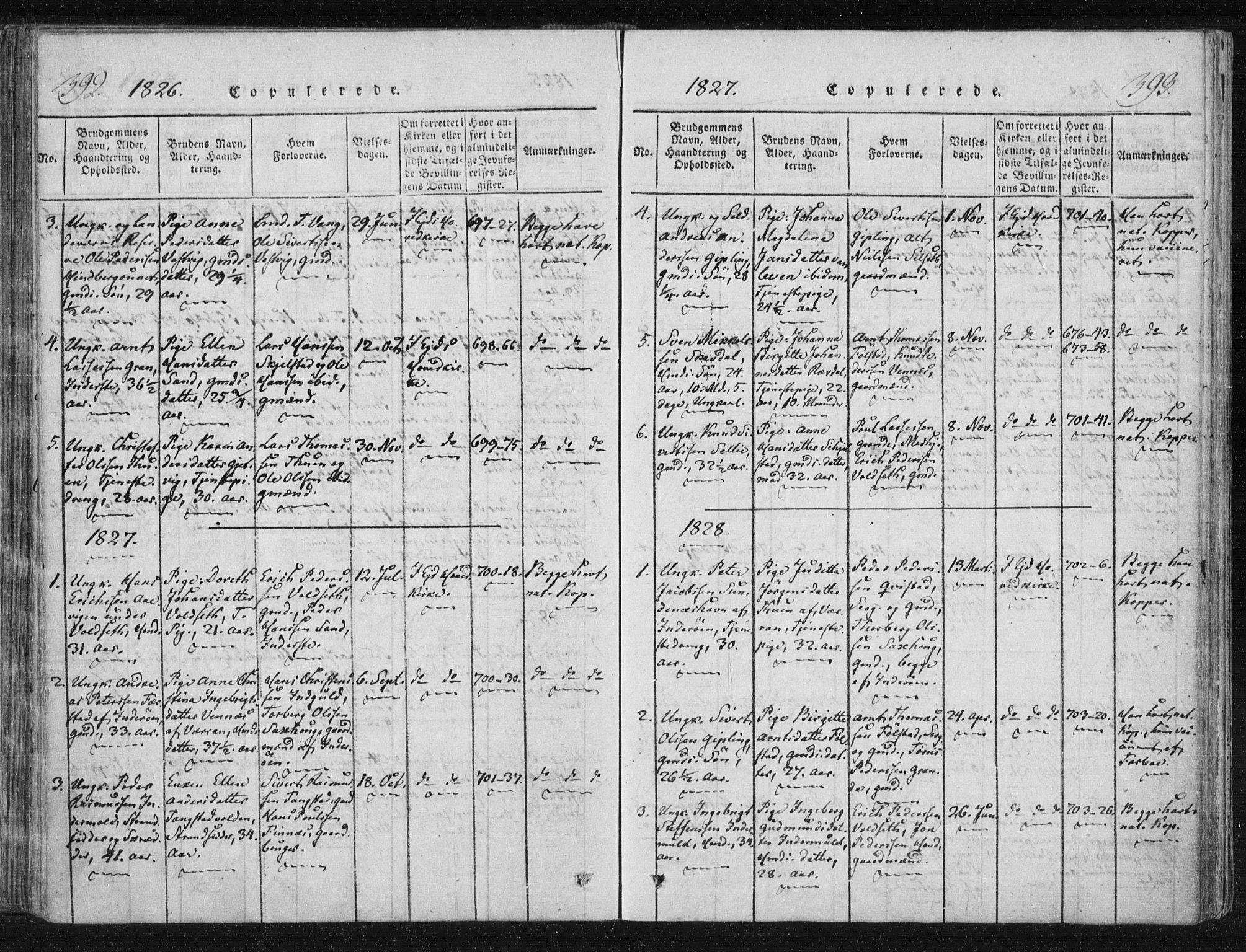 Ministerialprotokoller, klokkerbøker og fødselsregistre - Nord-Trøndelag, SAT/A-1458/744/L0417: Ministerialbok nr. 744A01, 1817-1842, s. 392-393