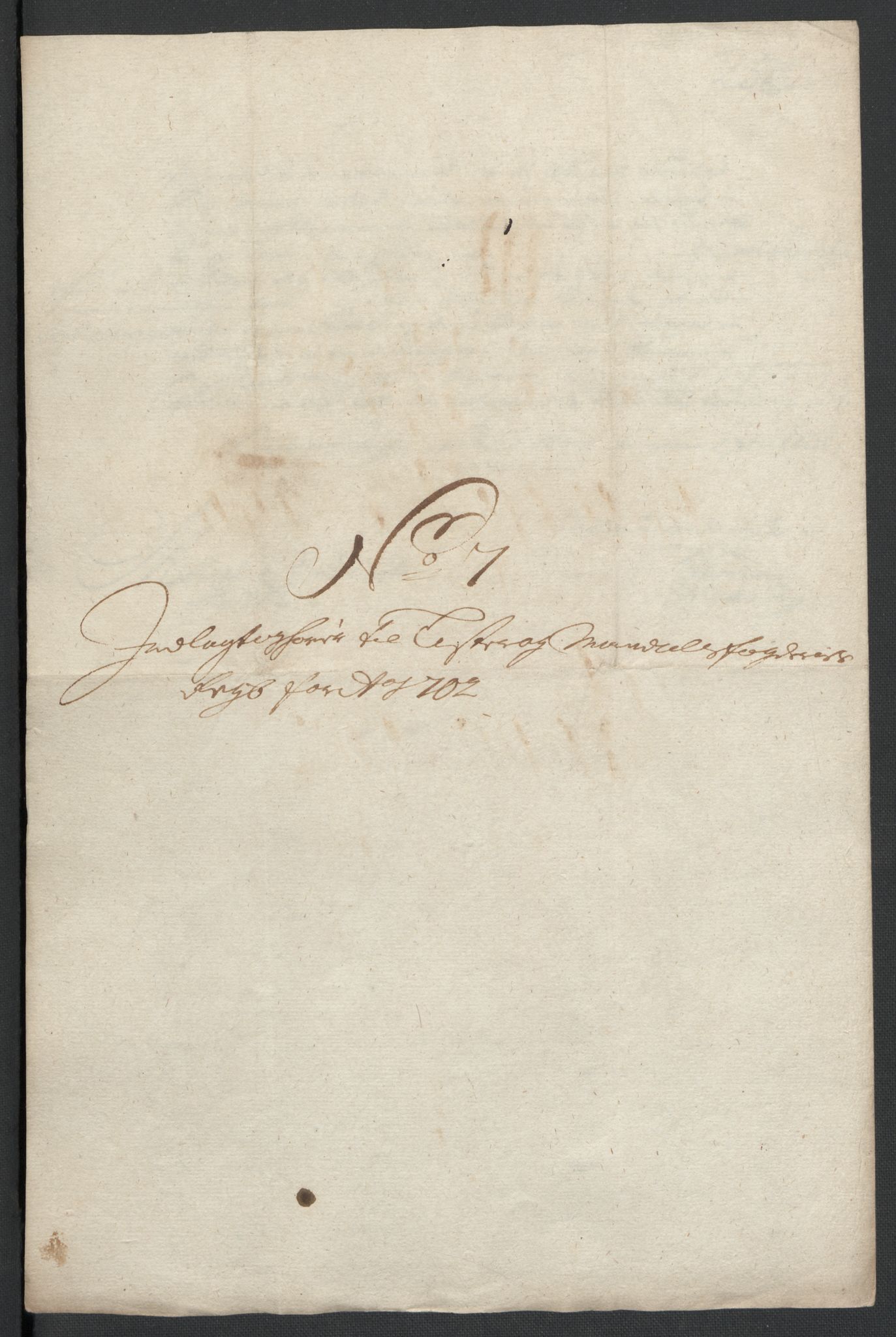 Rentekammeret inntil 1814, Reviderte regnskaper, Fogderegnskap, RA/EA-4092/R43/L2549: Fogderegnskap Lista og Mandal, 1701-1702, s. 268