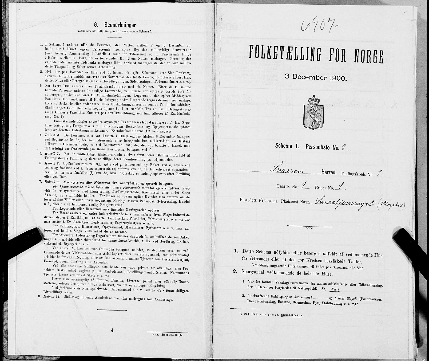 SAT, Folketelling 1900 for 1736 Snåsa herred, 1900, s. 23