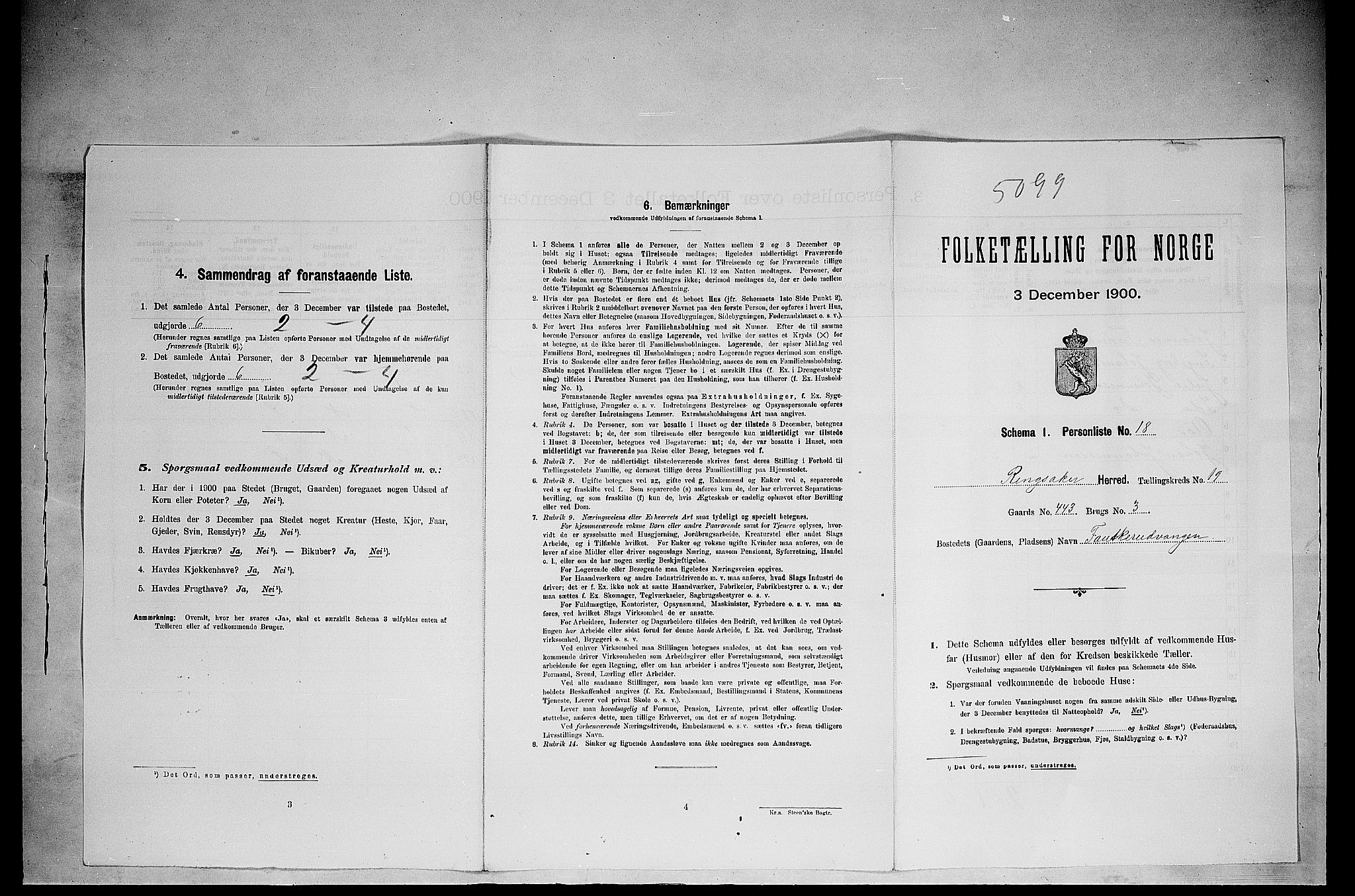 SAH, Folketelling 1900 for 0412 Ringsaker herred, 1900, s. 3418