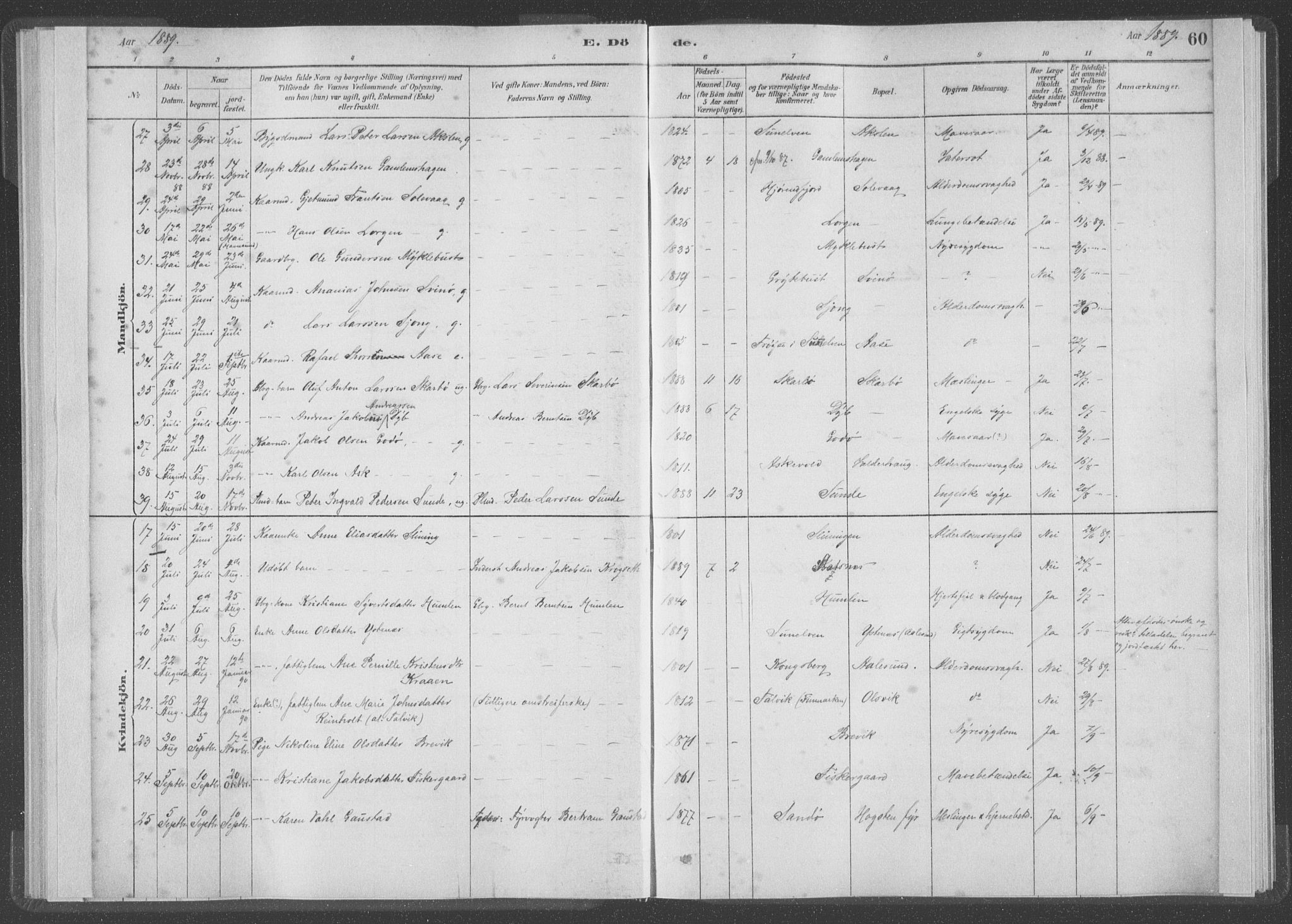 Ministerialprotokoller, klokkerbøker og fødselsregistre - Møre og Romsdal, AV/SAT-A-1454/528/L0403: Ministerialbok nr. 528A13I, 1880-1947, s. 60