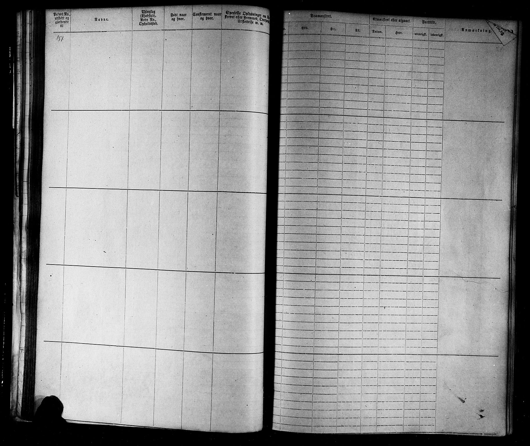 Flekkefjord mønstringskrets, SAK/2031-0018/F/Fa/L0002: Annotasjonsrulle nr 1-1920 med register, N-2, 1870-1891, s. 51