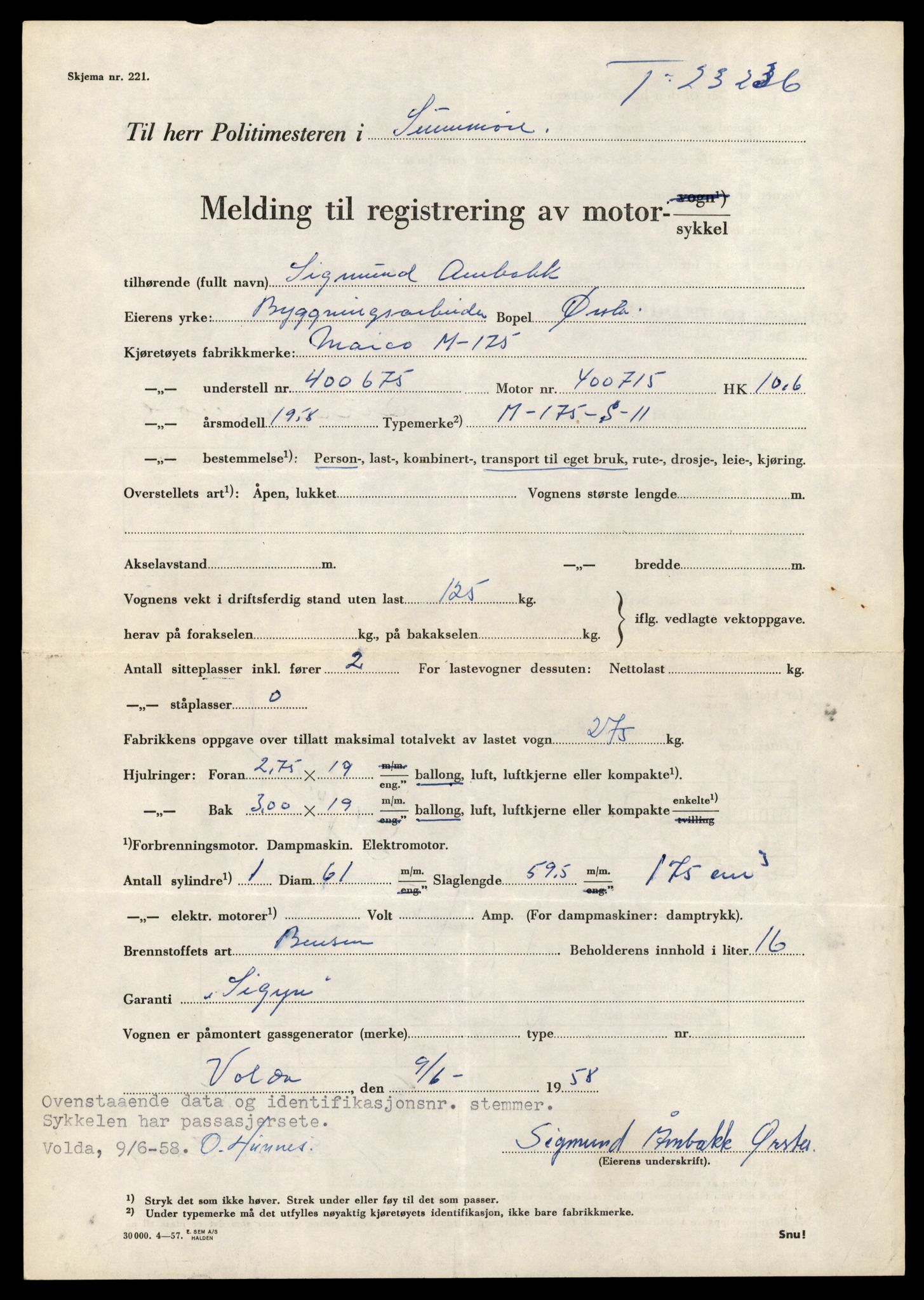 Møre og Romsdal vegkontor - Ålesund trafikkstasjon, AV/SAT-A-4099/F/Fe/L0039: Registreringskort for kjøretøy T 13361 - T 13530, 1927-1998, s. 2813