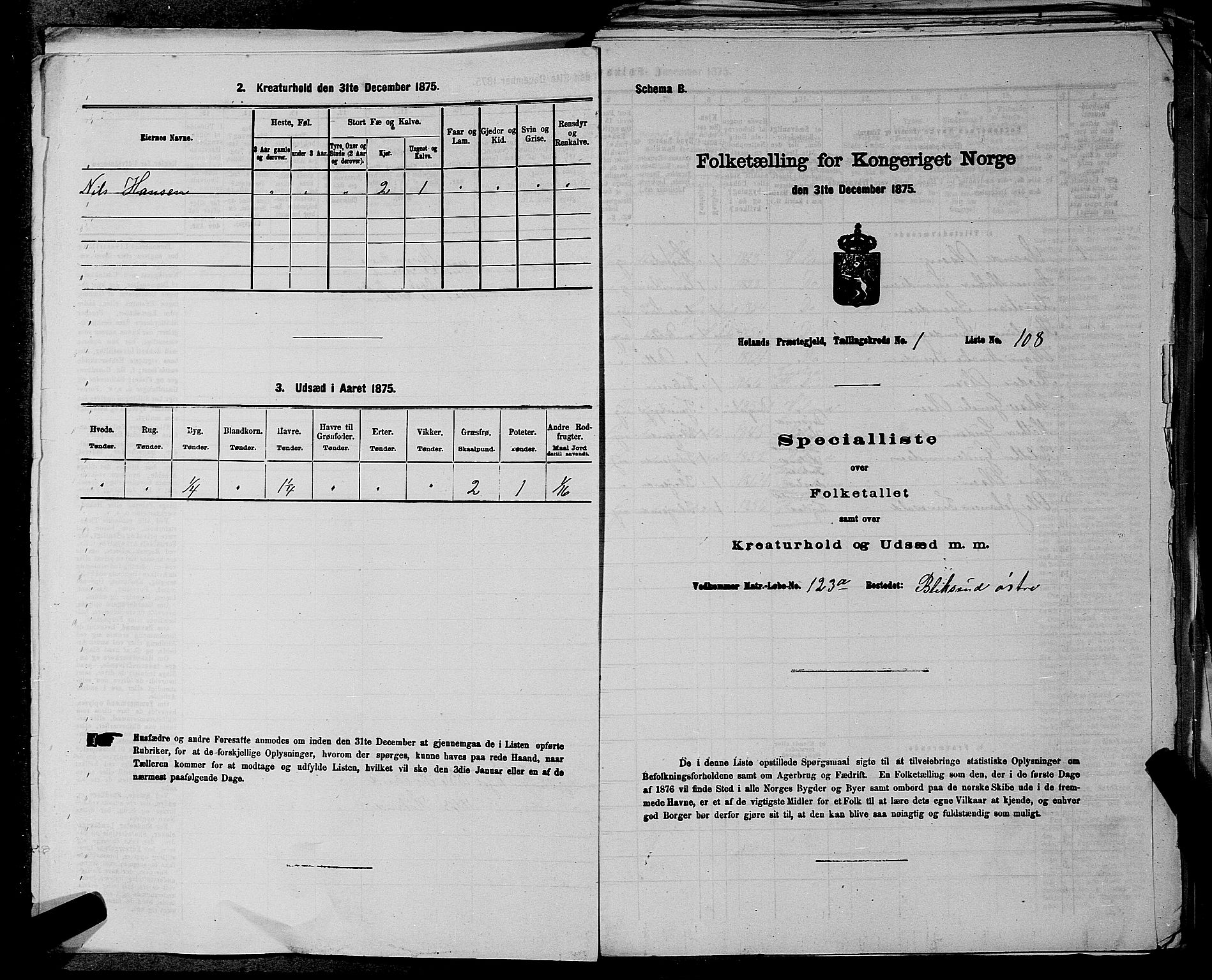 RA, Folketelling 1875 for 0221P Høland prestegjeld, 1875, s. 59