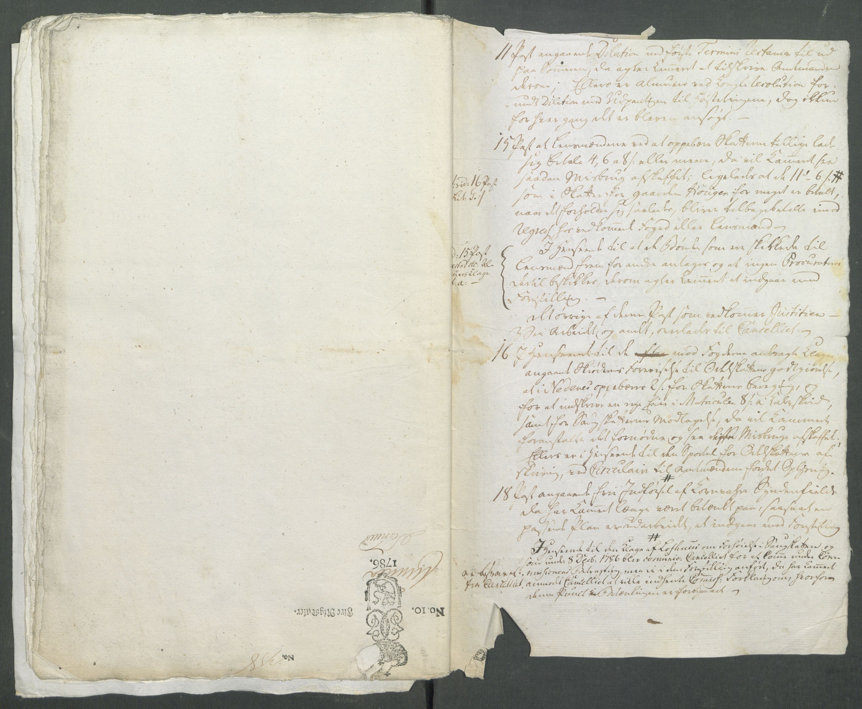 Rentekammeret inntil 1814, Realistisk ordnet avdeling, RA/EA-4070/Od/L0001/0002: Oppløp / [Æ2]: Dokumenter om Lofthusurolighetene i Nedenes, 1786-1789, s. 148